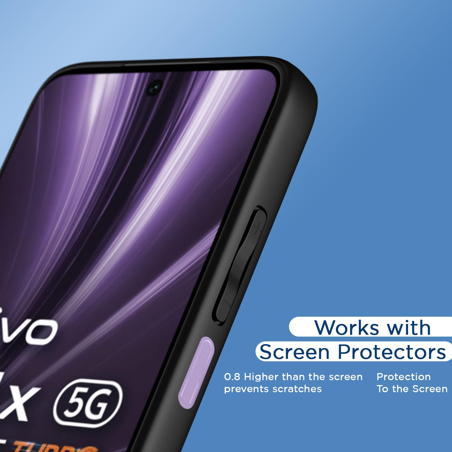 Vivo T4x/iQOO Z10x/Y31 Pro 5G mobile cover in black by Pikkme – photo 7