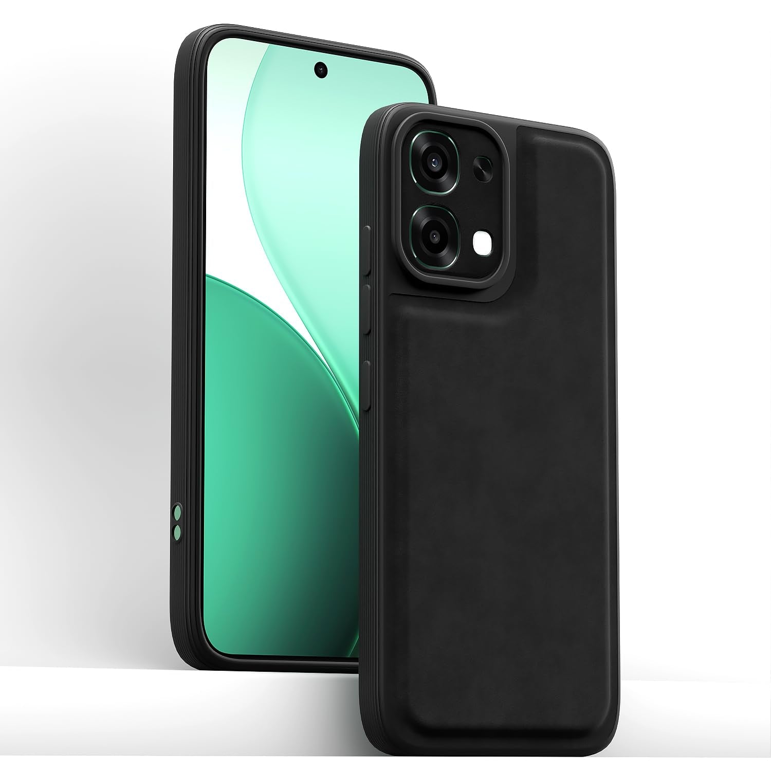 Pikkme Oppo F31/F33 5G Leather black mobile back cover – photo 2