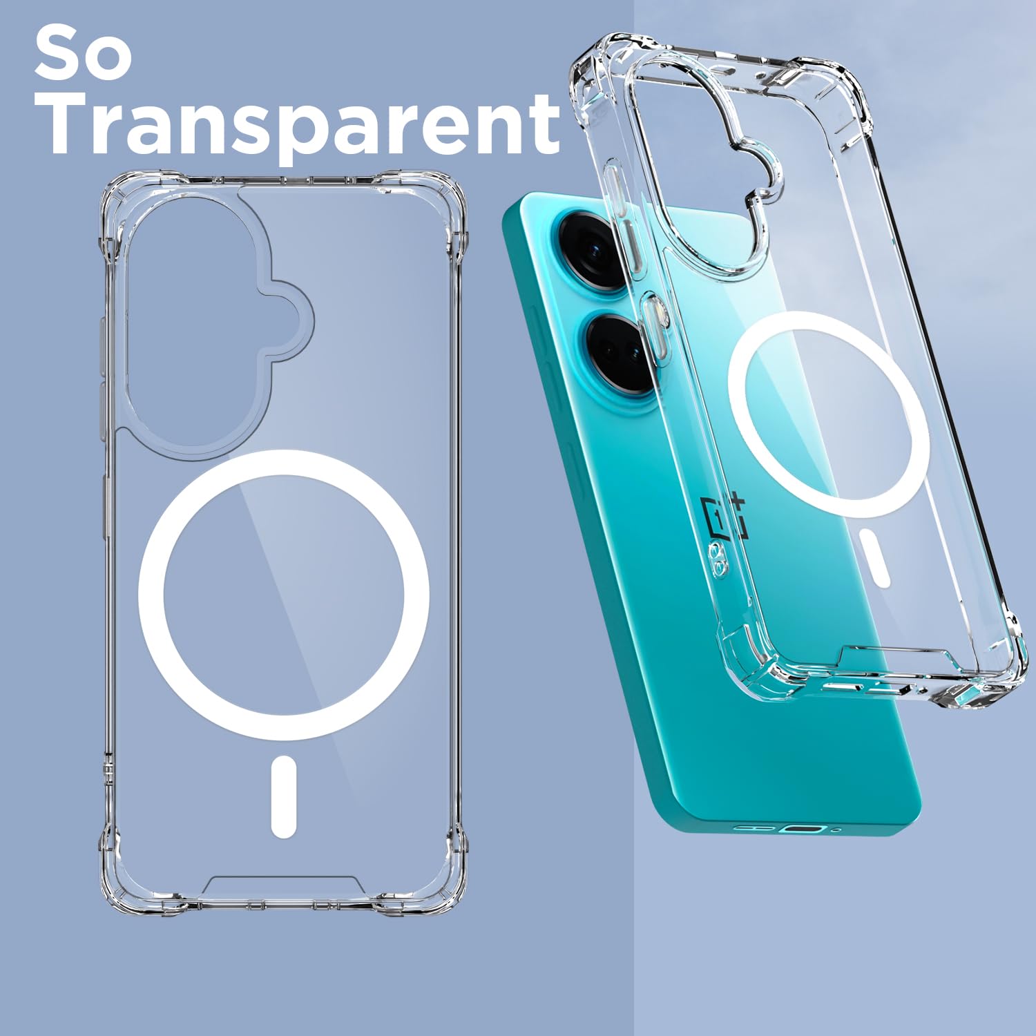 Pikkme OnePlus Nord CE 3 5G transparent mag-safe phone cover – photo 2