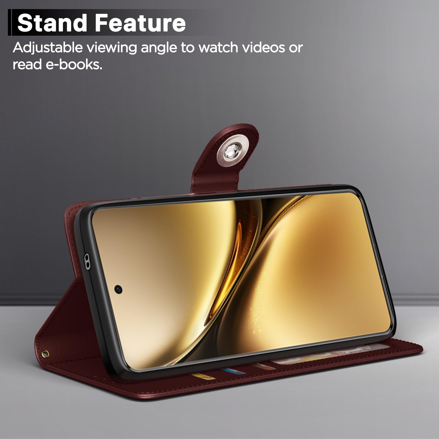 Pikkme Vivo X200 Pro 5G brown flip cover – photo 3