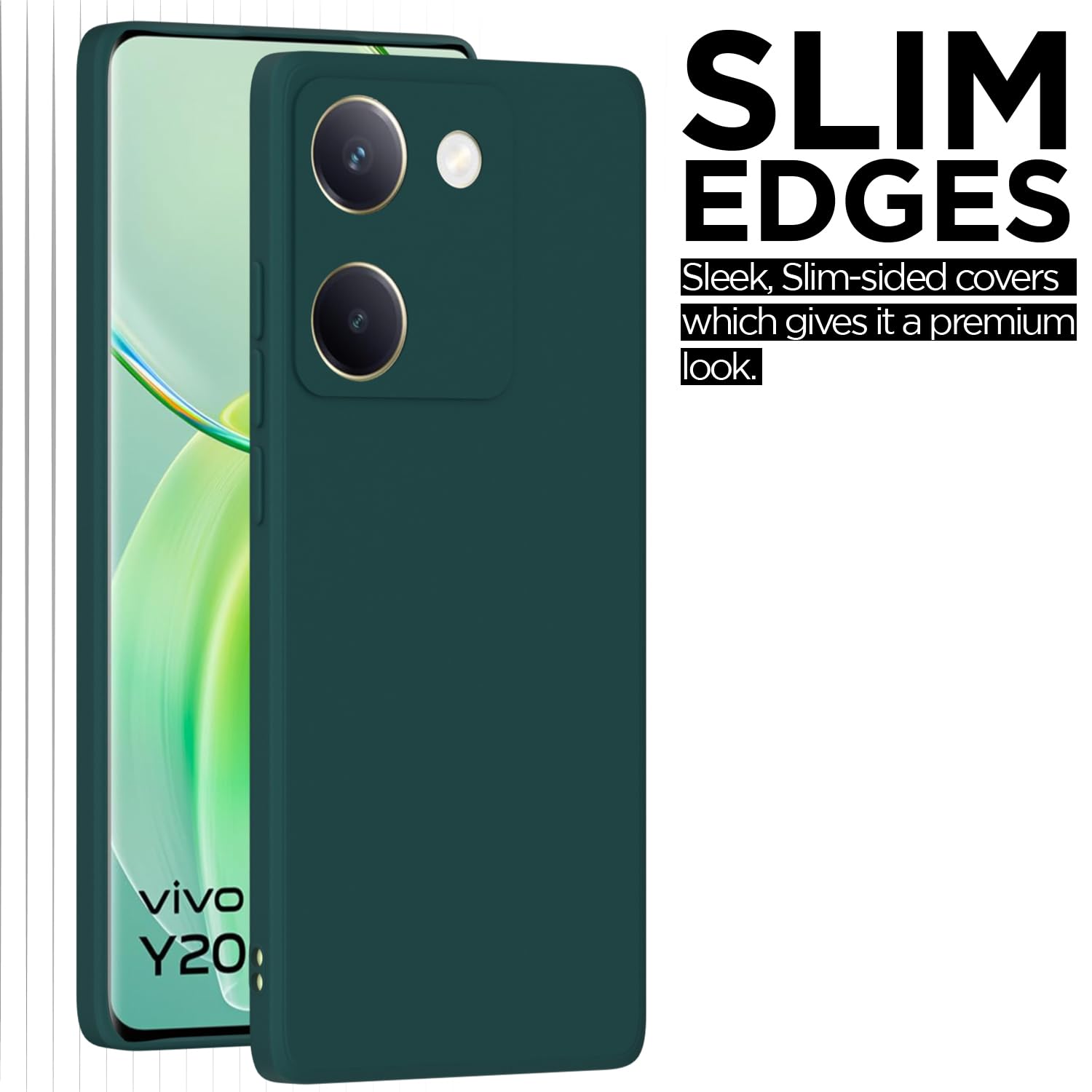 Vivo Y200 Pro 5G Matte mobile back cover in green by Pikkme – photo 7