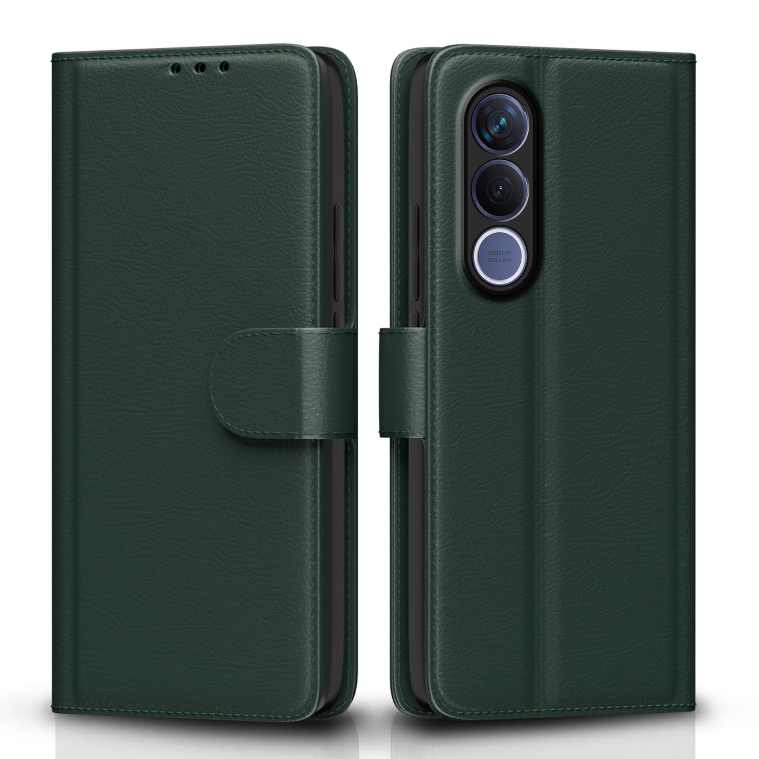 Pikkme green flip case for Vivo V70 FE 5G