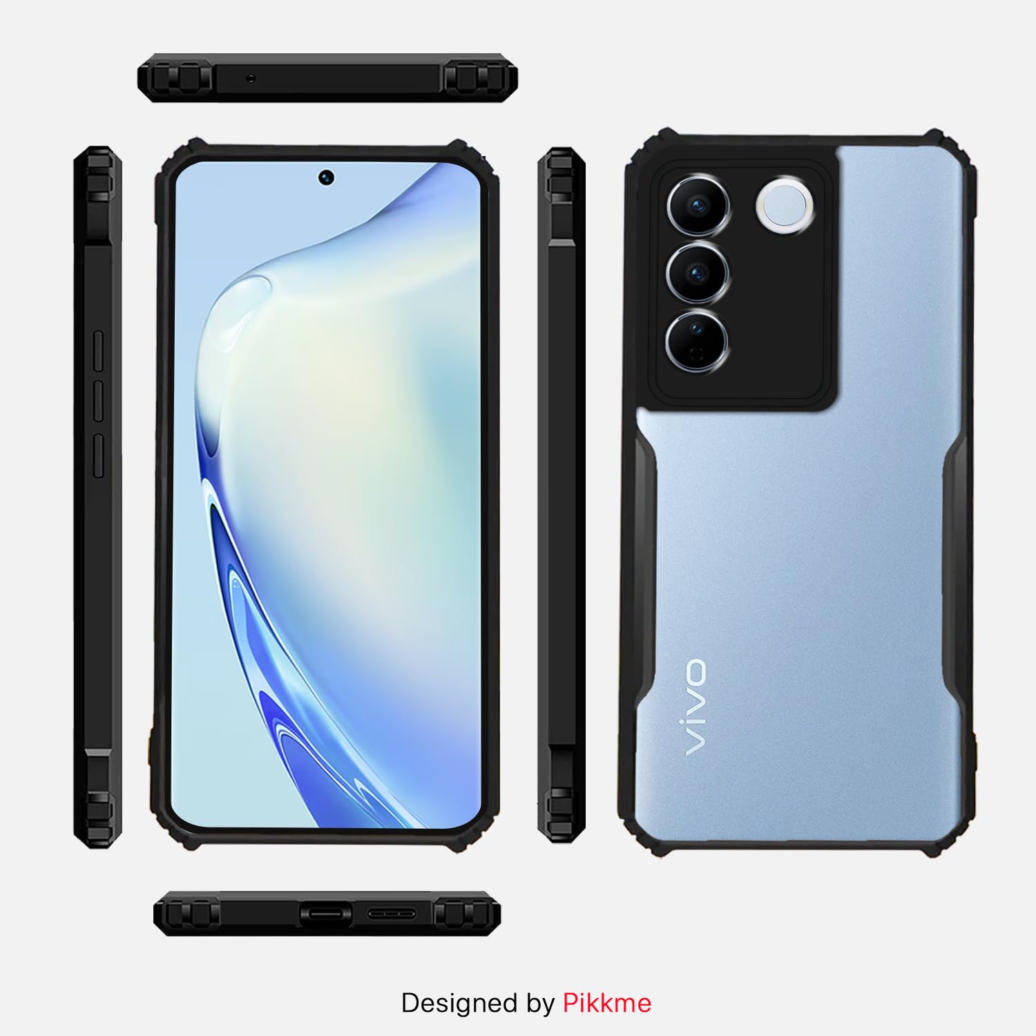 Pikkme Vivo V27/V27 Pro 5G black phone cover – photo 3