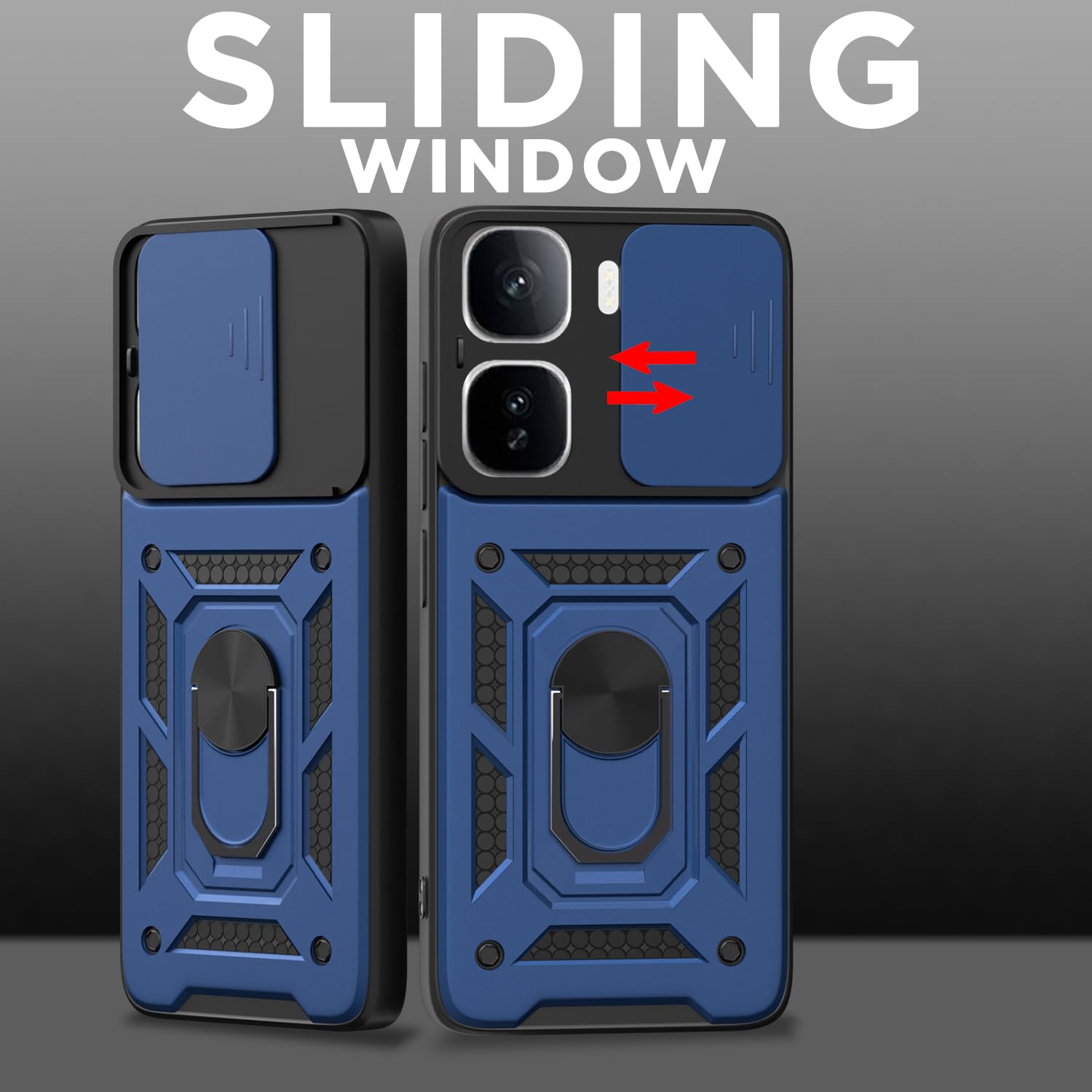 Blue D10 Camera Shield phone cover for iQOO Neo 10 Pro 5G – Pikkme – photo 2
