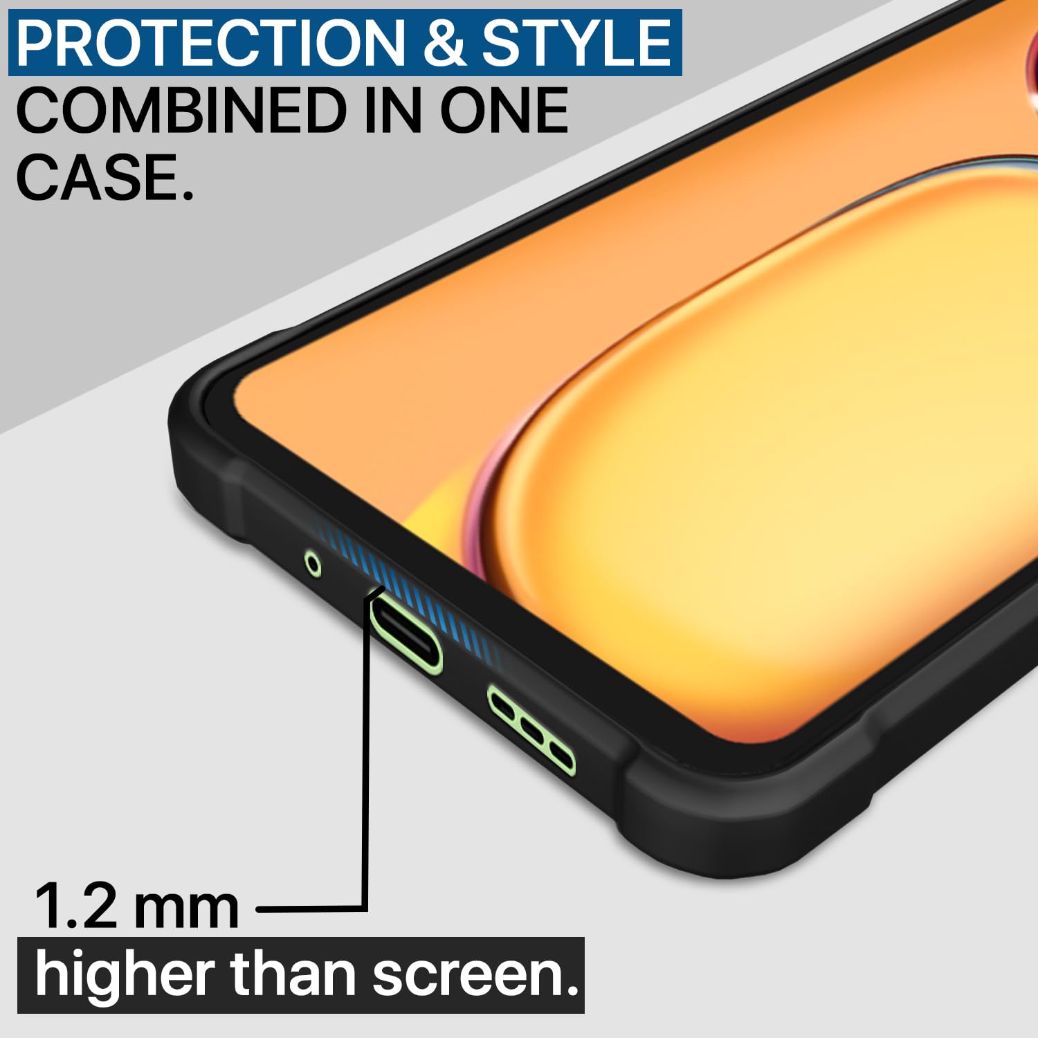 Redmi 13C 4G/Poco C65 Hybrid mobile back cover in black by Pikkme – photo 5