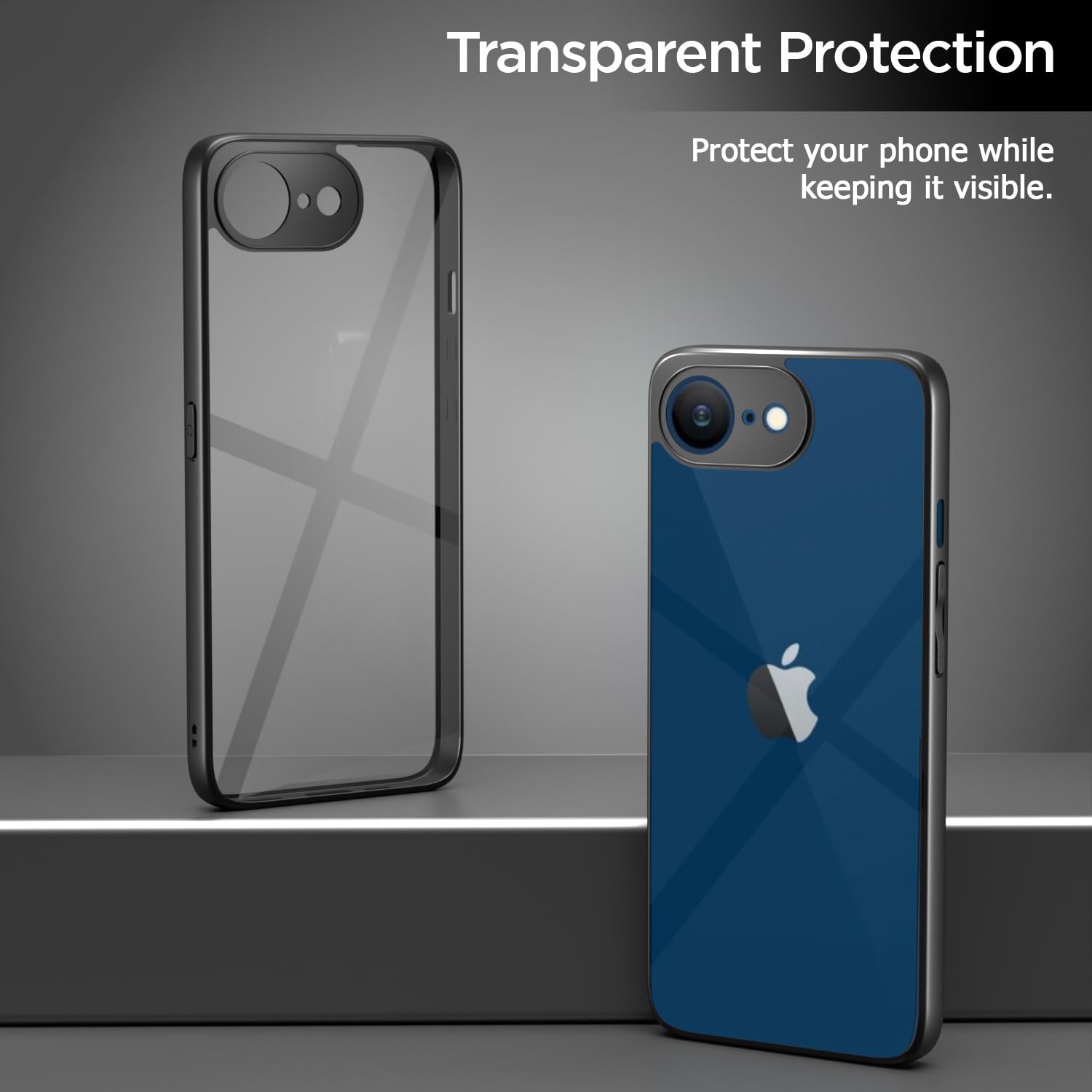 Pikkme Phone SE 4 / iPhone 16e Eagle 2.0 Shockproof Sleek Hybrid Armor Back Cover (Black)