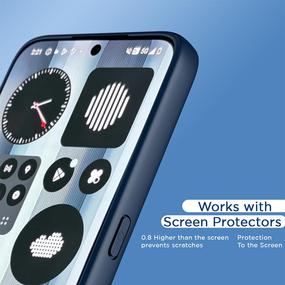 Pikkme Nothing Phone 3a 5G Eagle 2 Shockproof Sleek Hybrid Armor Back Cover (Blue)