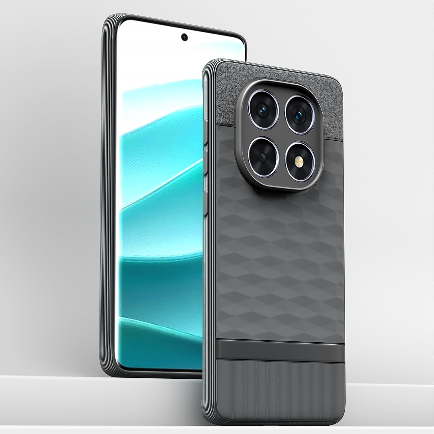 Pikkme Redmi Note 14 Pro 5G Gencase Back Cover (Grey)