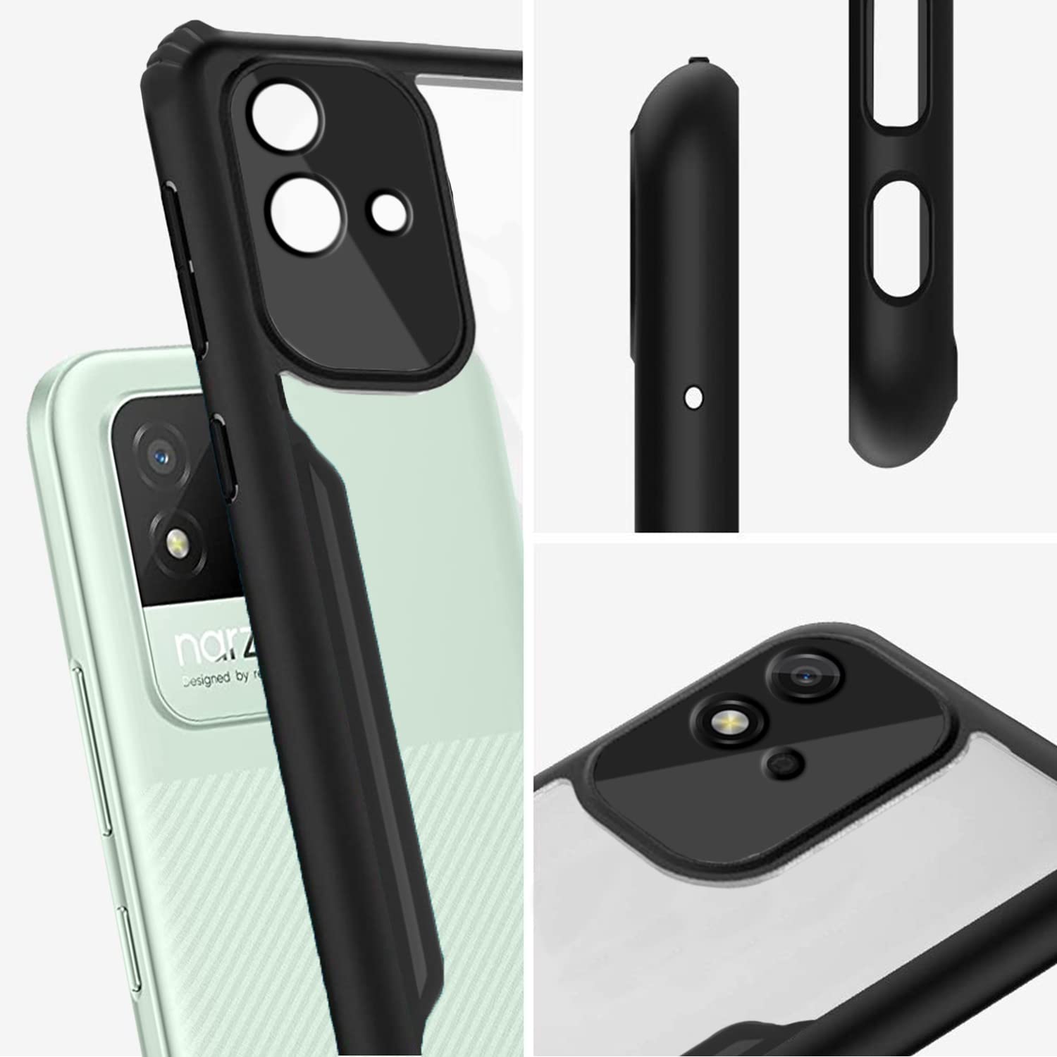 Black mobile cover for Realme Narzo 50i – Pikkme – photo 5