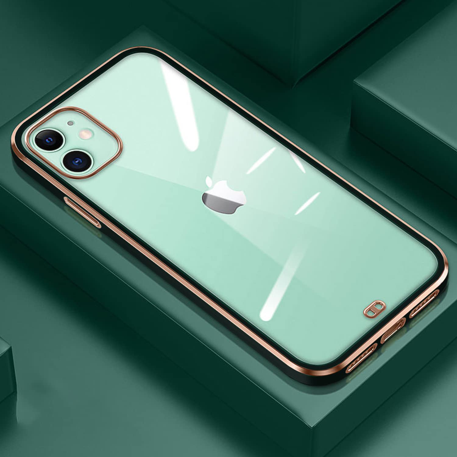 Pikkme iPhone 11 Chrome Back Cover (Black)