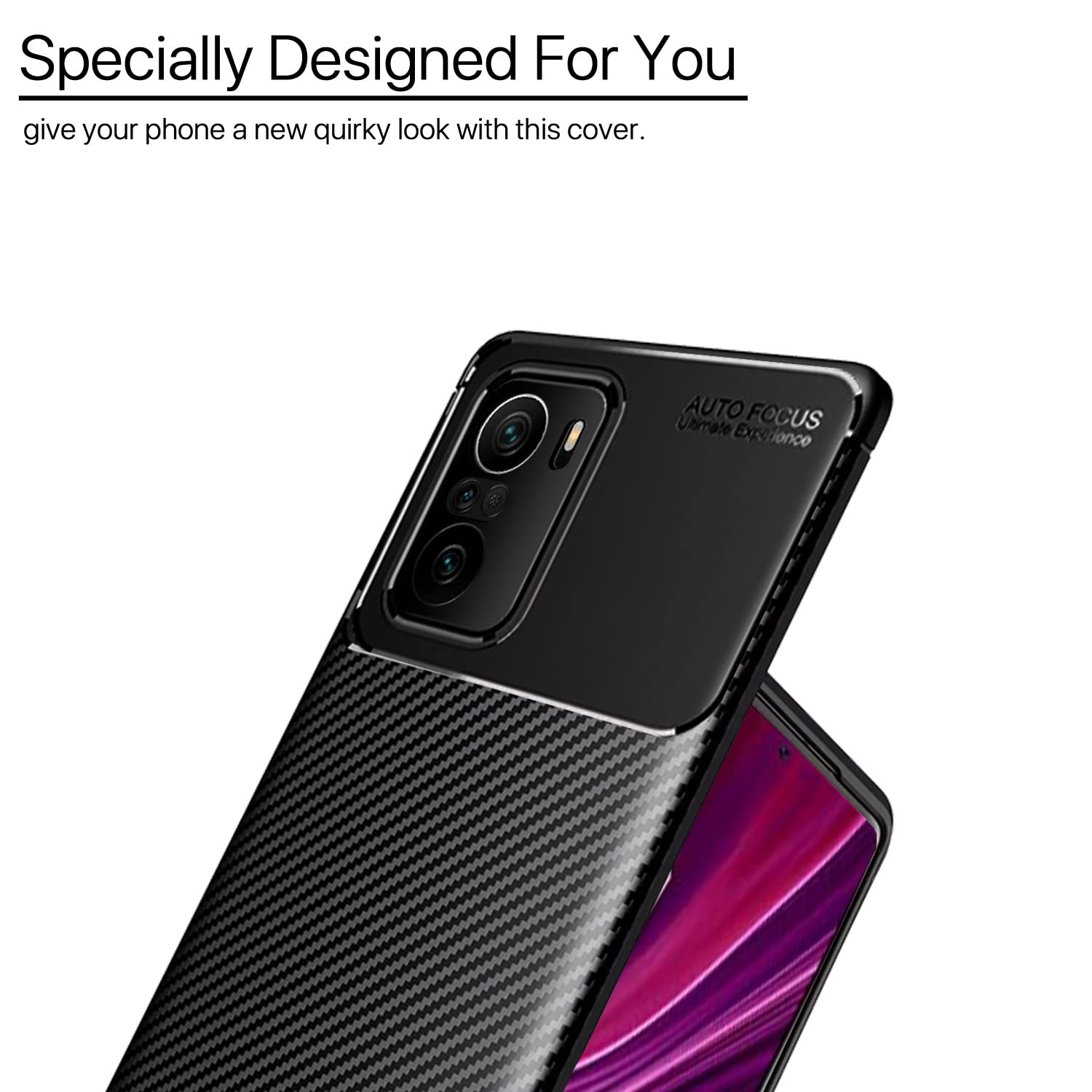 Pikkme black Carbon mobile back cover for Mi 11x/11x Pro – photo 6