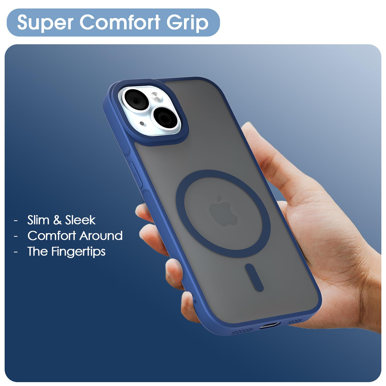 Pikkme blue MagSafe mobile cover for iPhone 15 – photo 6