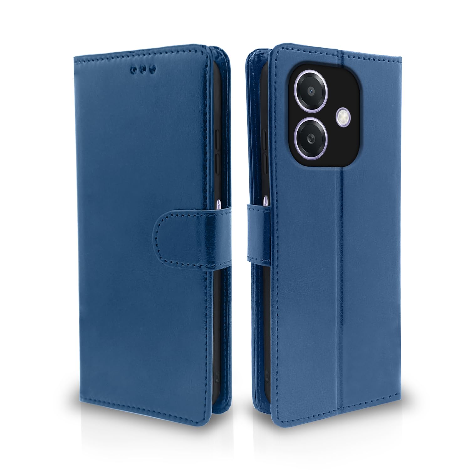 Pikkme Oppo A3X 5G Vintage Flip Cover (Blue)