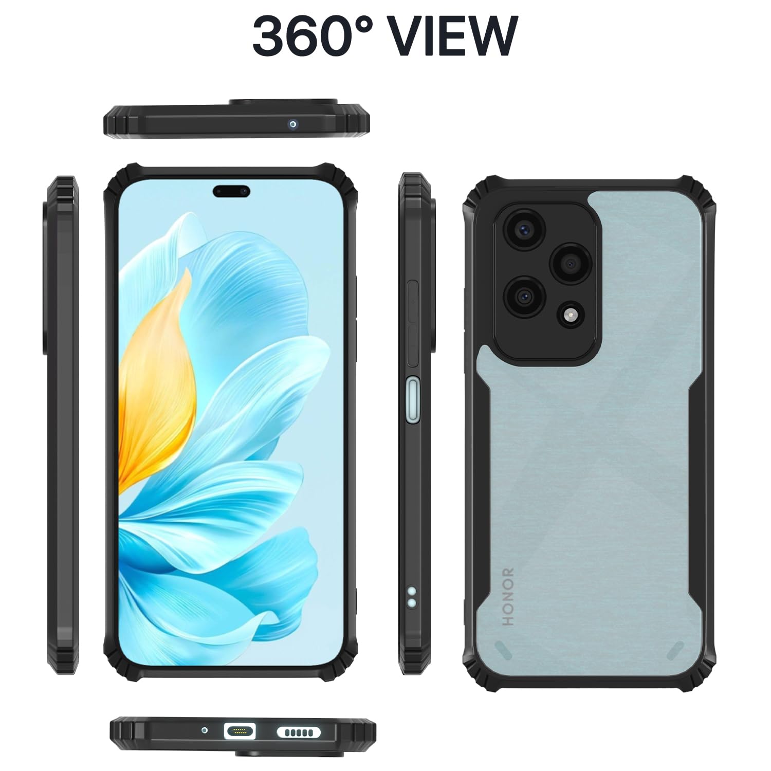 Pikkme Honor 200 Lite 5G black phone cover – photo 2
