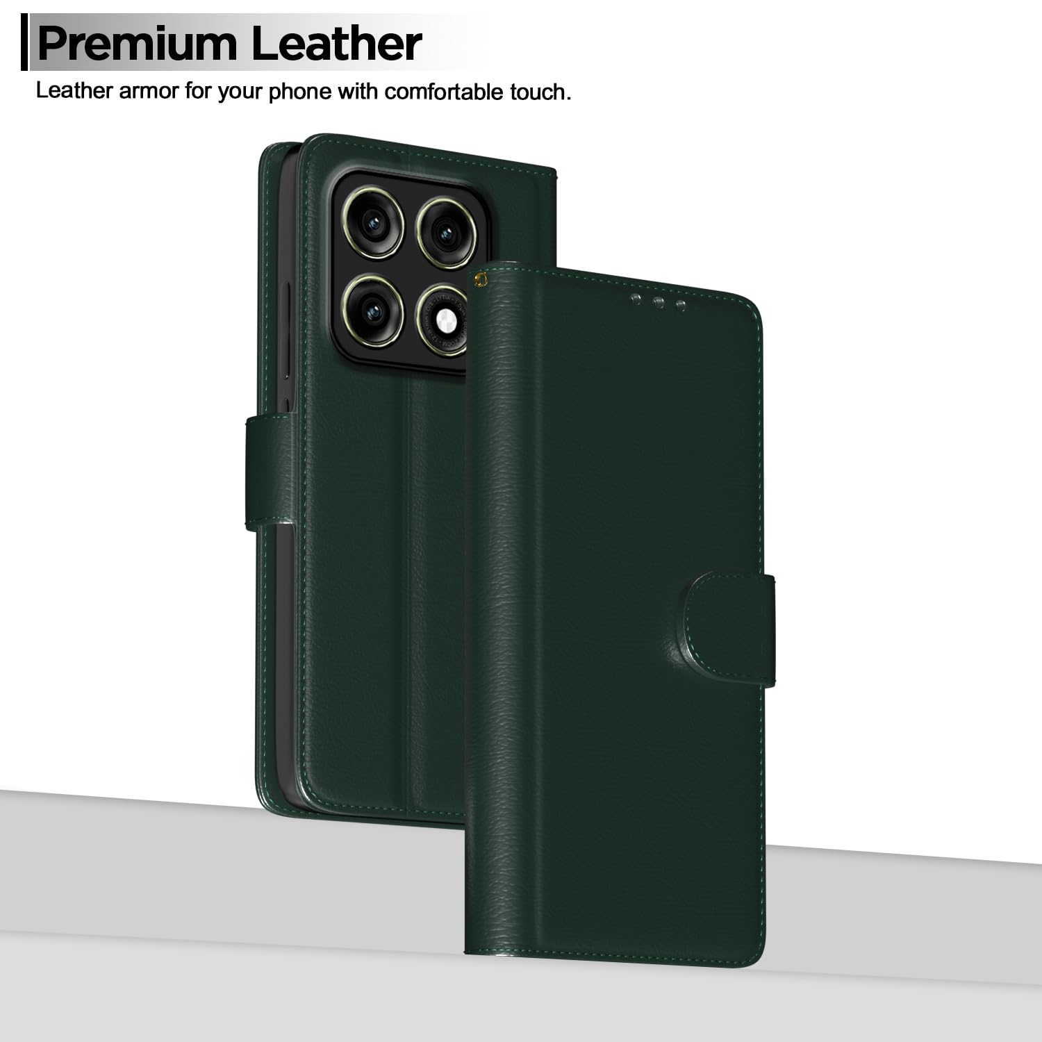Pikkme green flip case for Moto Edge 70 Pro 5G – photo 2