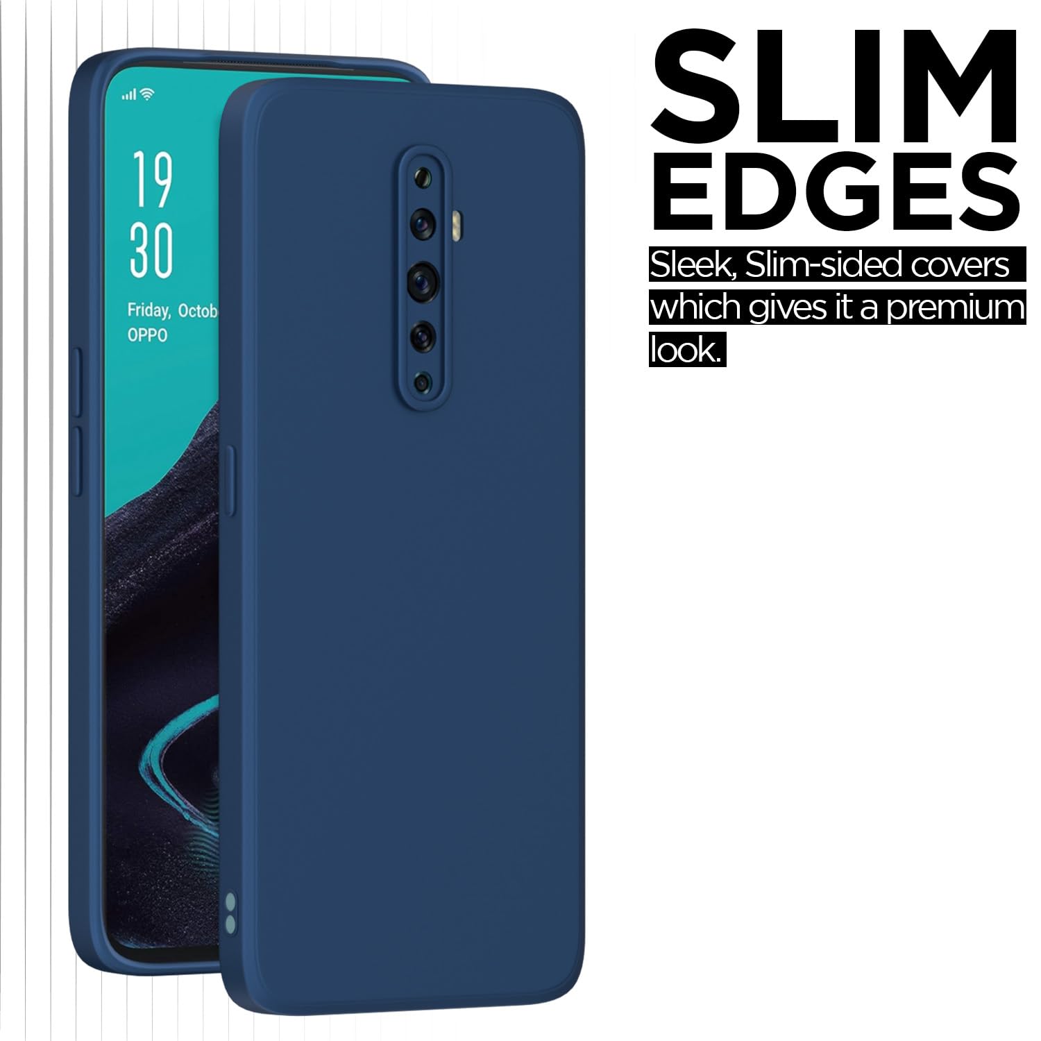 Pikkme blue Matte mobile cover for Oppo Reno 12F 5G – photo 6