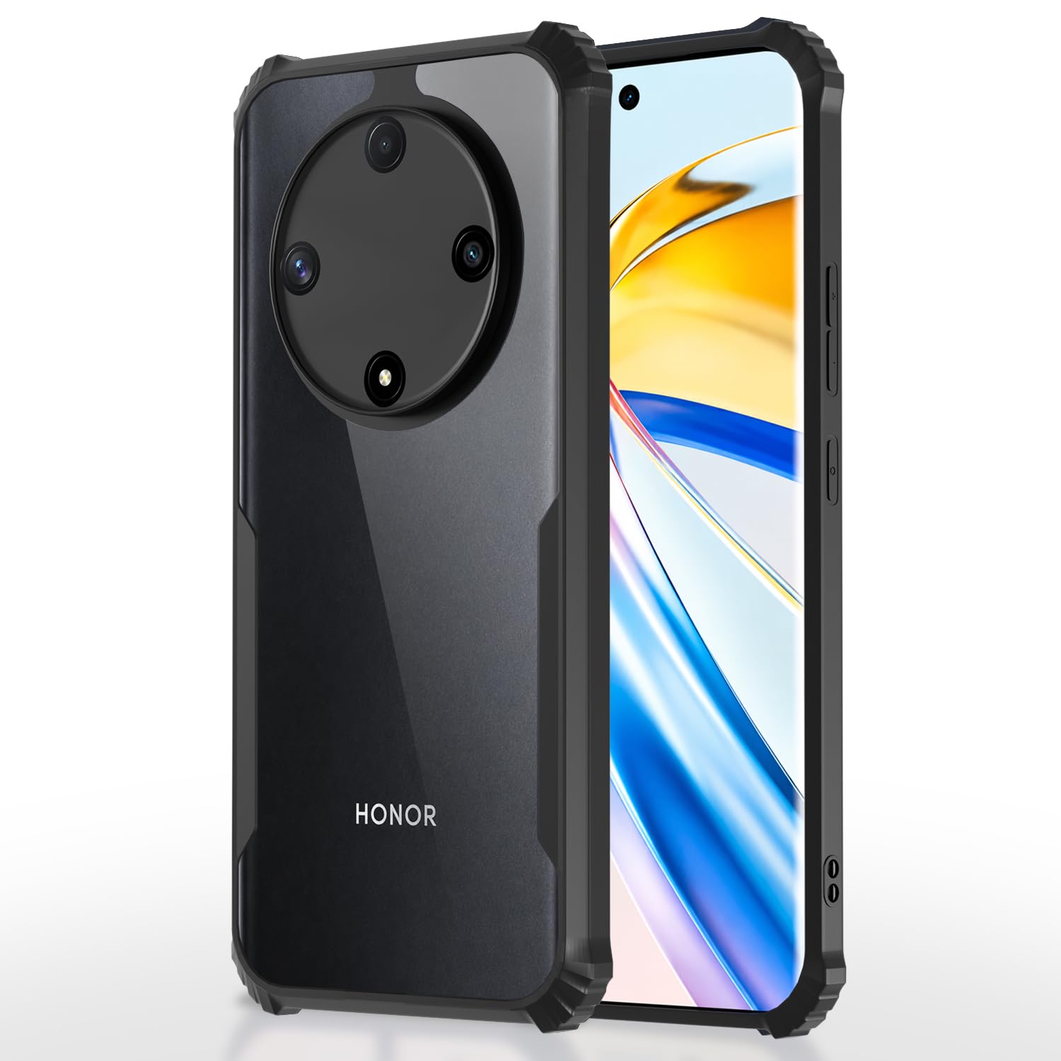 Black mobile cover for Honor X9b 5G Ultra – Pikkme