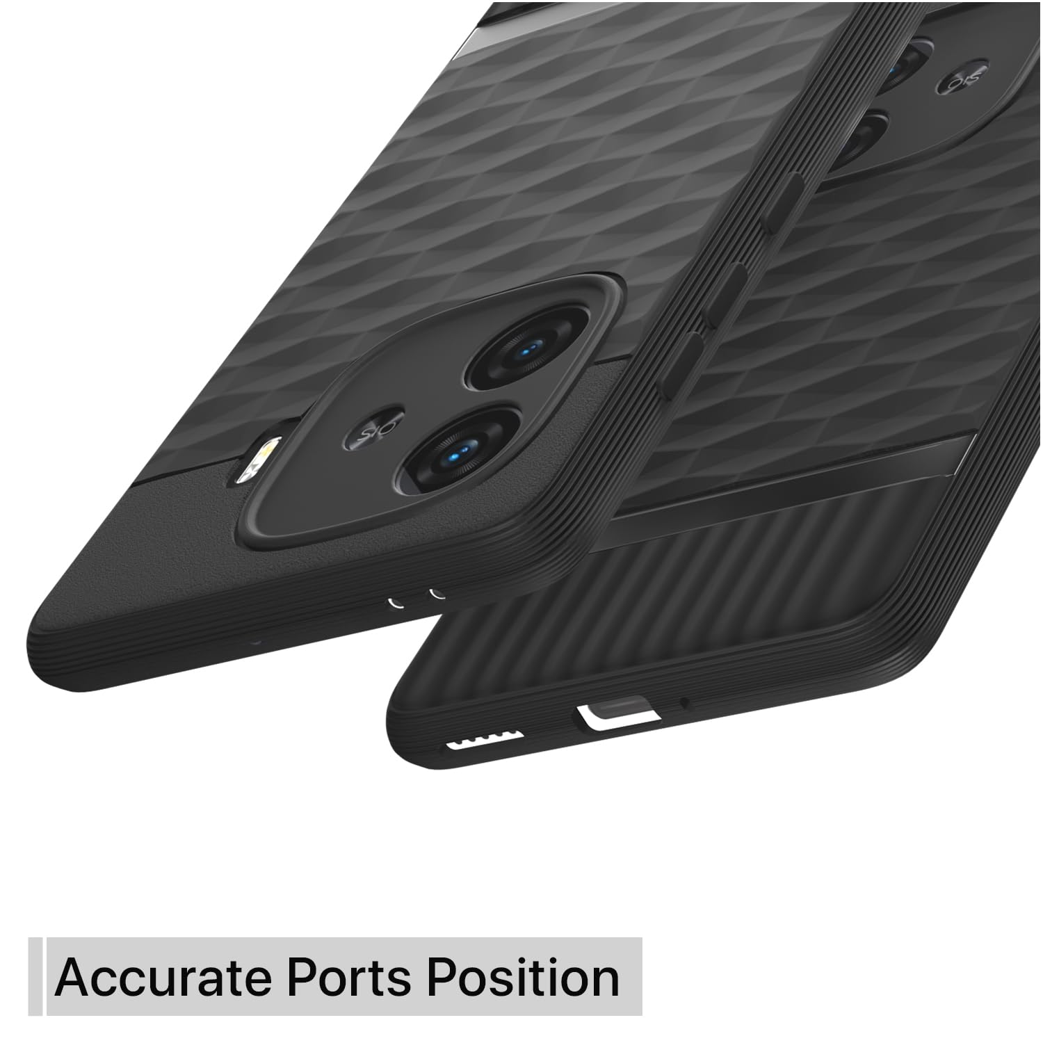 Pikkme iQOO Neo 10R 5G / iQOO Z9 Turbo 5G / Vivo Y200 GT 5G Shockproof Soft Flexible Gencase Back Cover (Black)