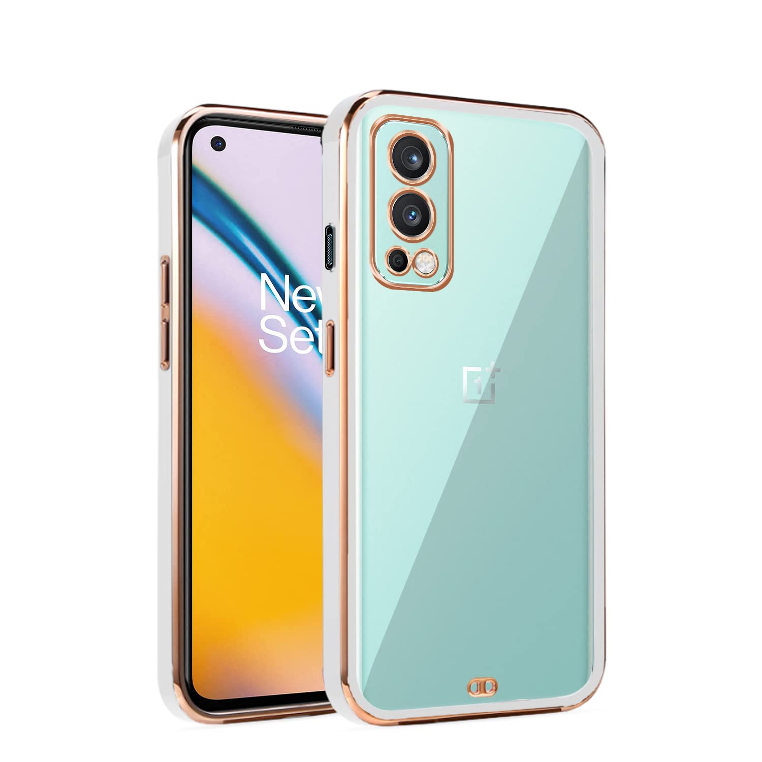 OnePlus Nord 2 5G, OnePlus Nord 2/Nord 2 5G back cover in white by Pikkme