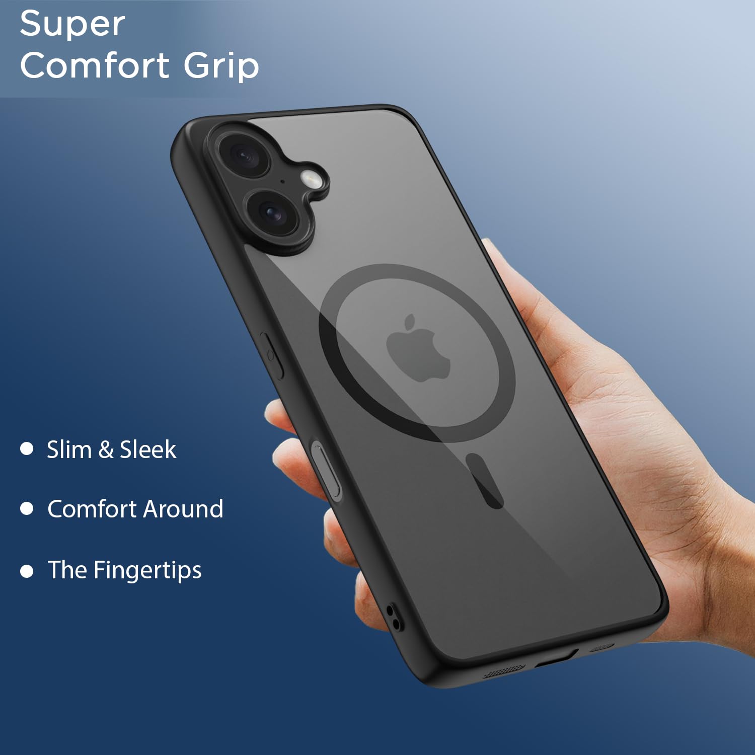 Black mag-safe MagSafe mobile cover for iPhone 16 – Pikkme – photo 6