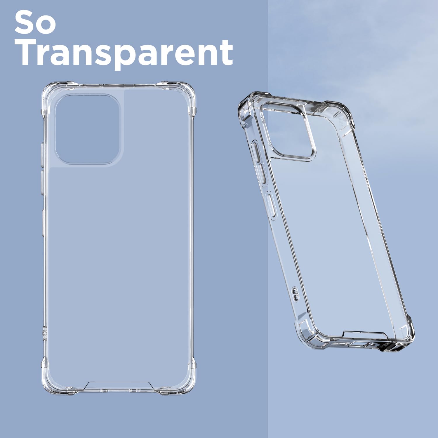 Pikkme Oppo K13 5G PC + TPU Crystal Clear Back Cover (Transparent)