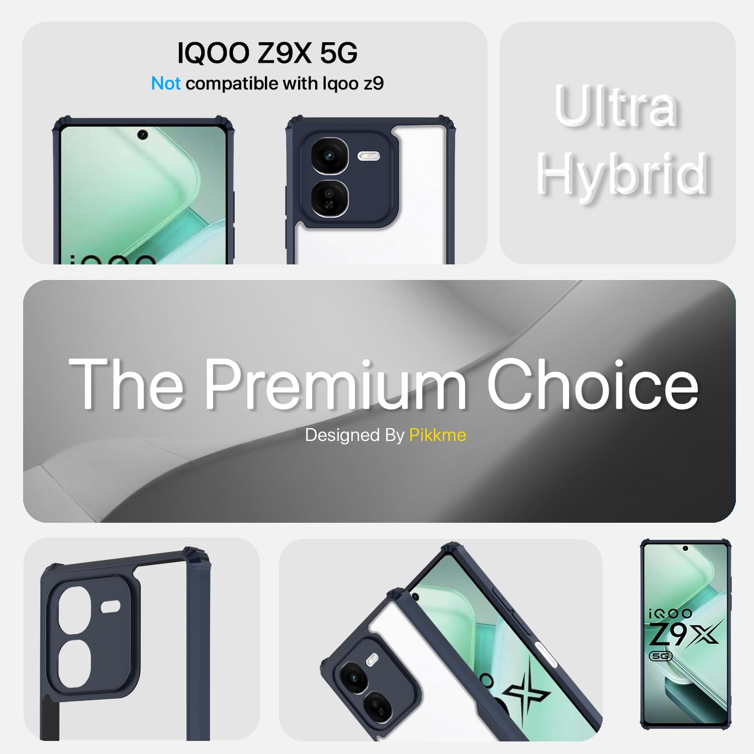 Pikkme iQOO Z9x 5G Clear blue mobile back cover – photo 3