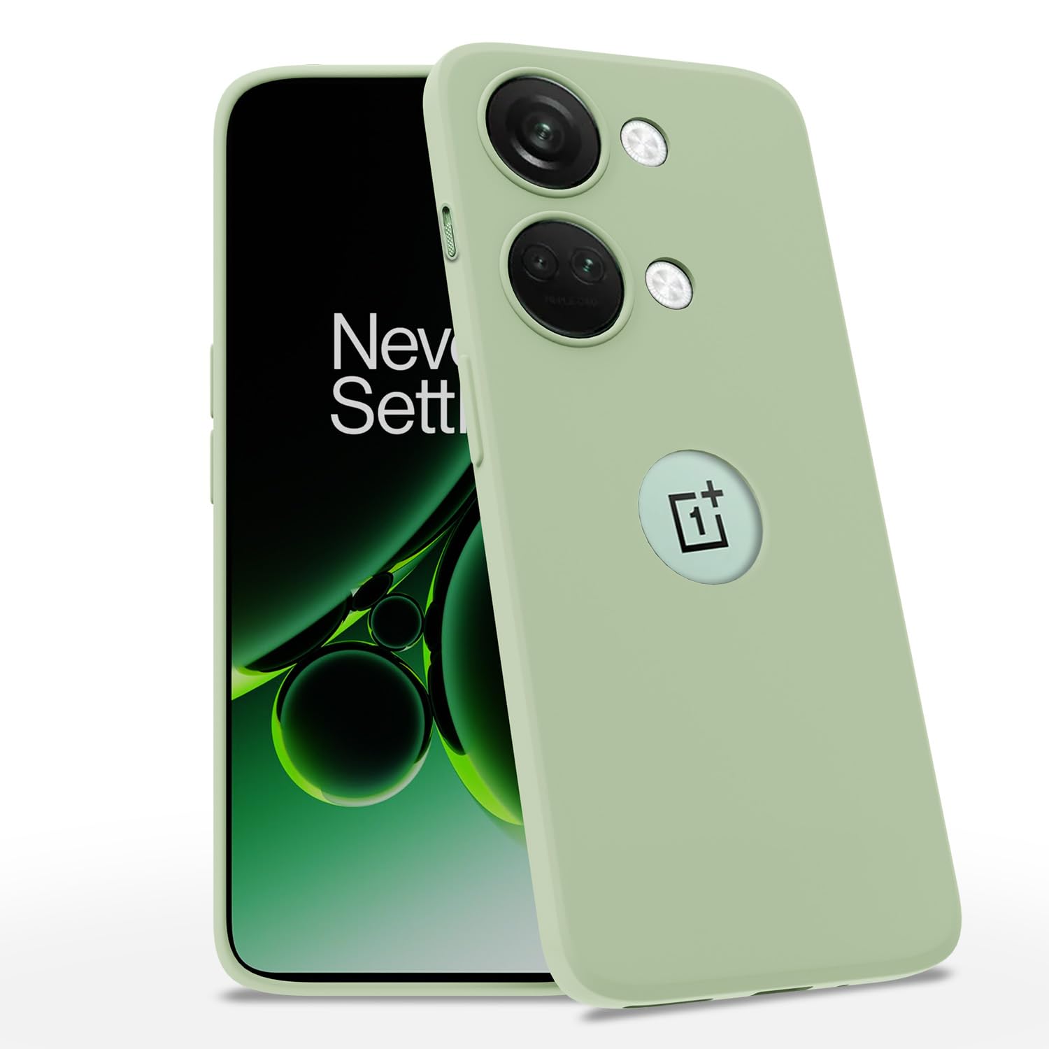 OnePlus Nord 3 5G Super Soft Silicone Back Cover (Mint Green)