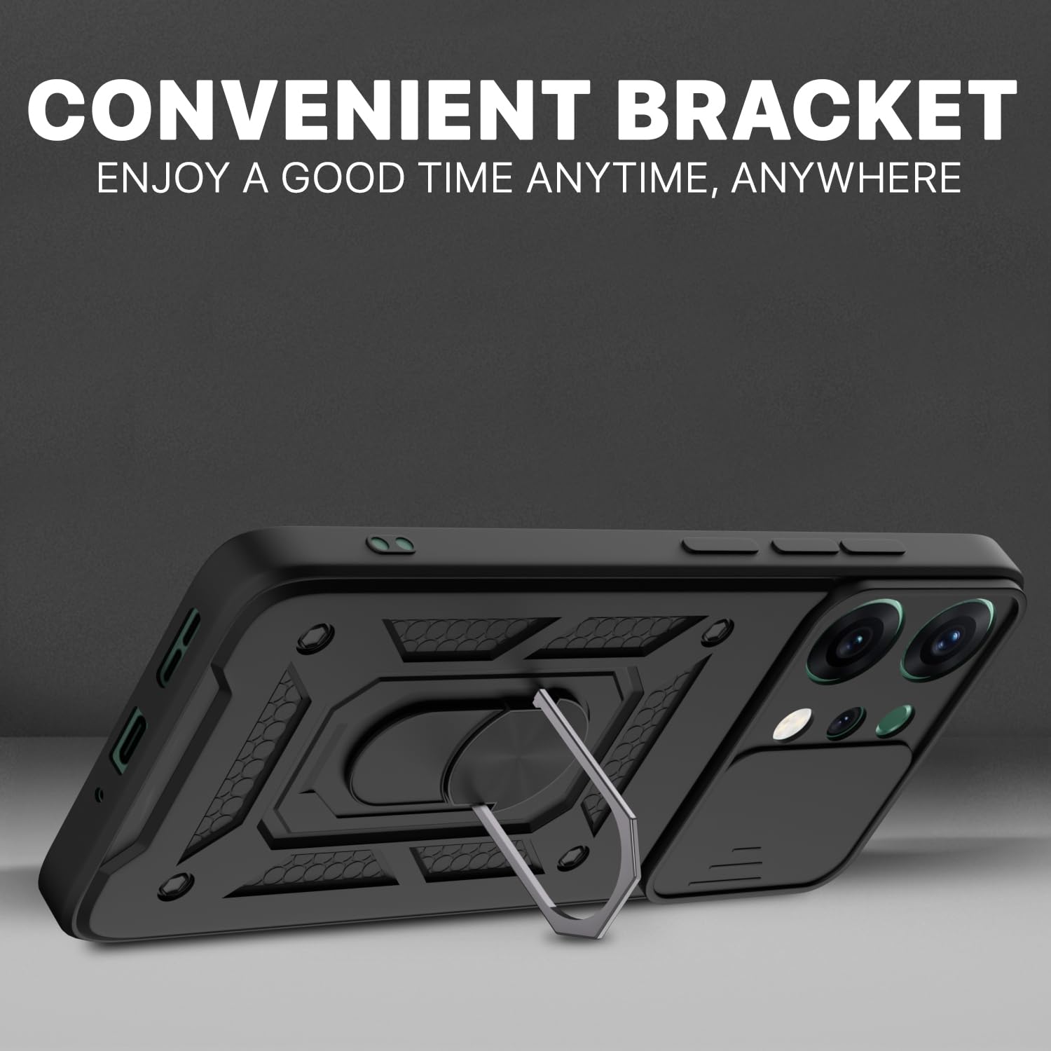Oppo Reno 14 5G phone cover in black by Pikkme – photo 3