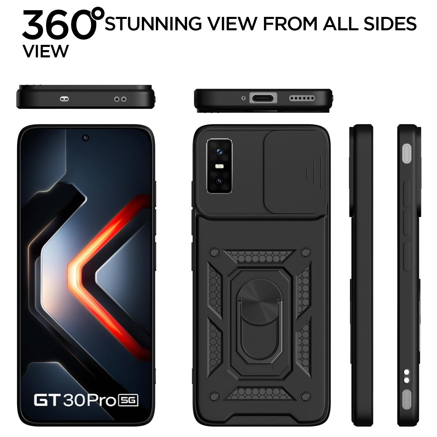 Infinix GT 30 Pro 5G/360 mobile back cover in black by Pikkme – photo 5
