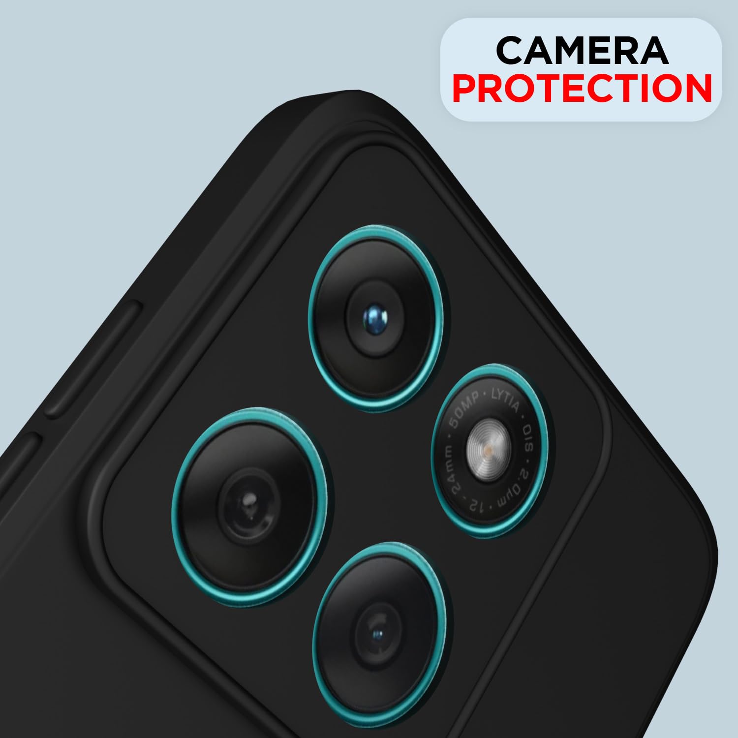 Pikkme Motorola Moto Edge 60 5G / Motorola Moto Edge 60 Fusion 5G Soft Matte Silicone Shockproof Case (Black)