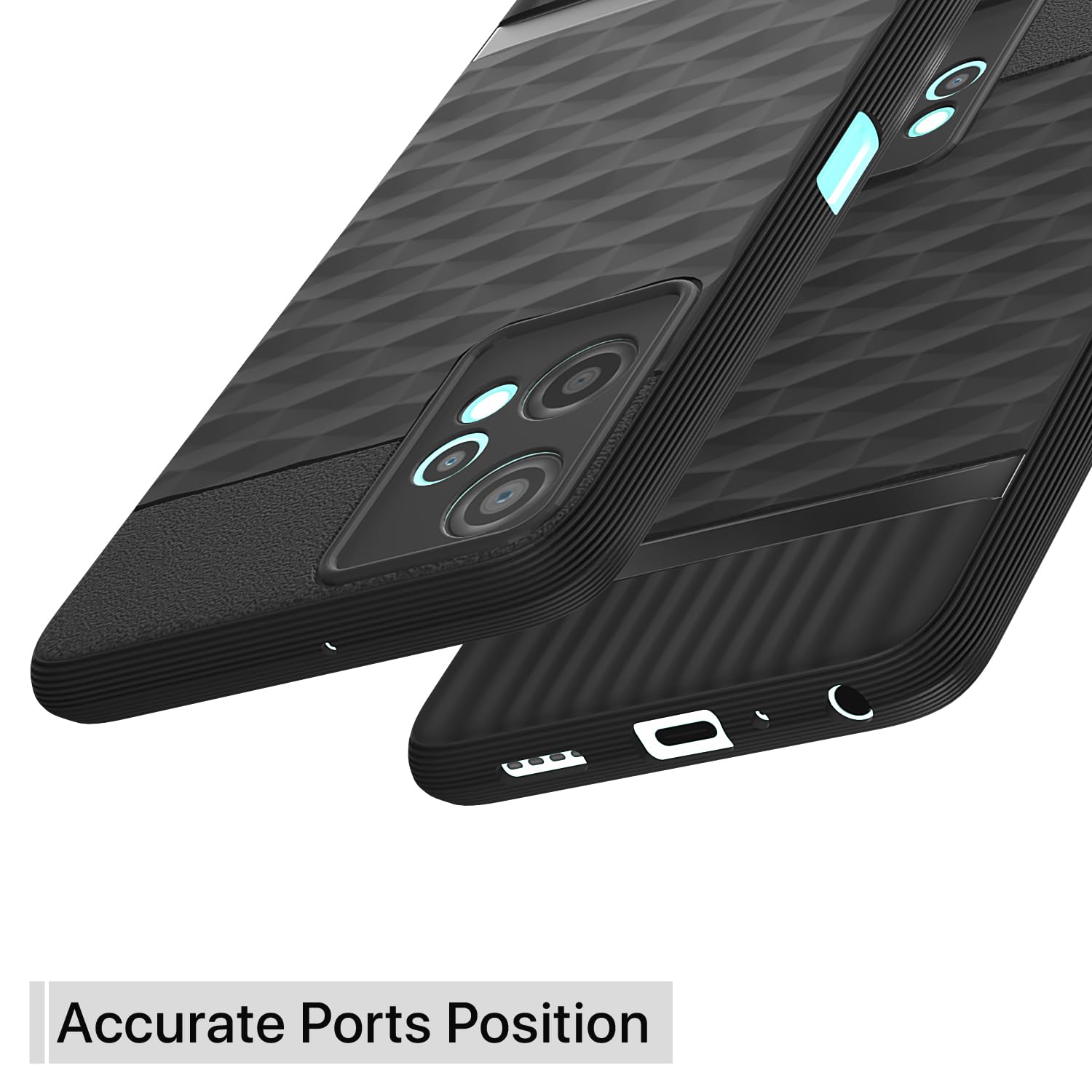 Pikkme OnePlus Nord CE 2 Lite 5G Gencase Back Cover (Black)