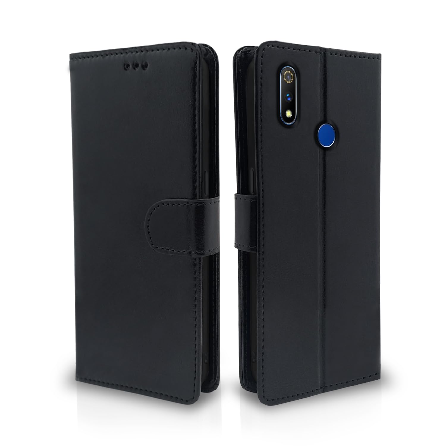 Pikkme Realme 3 Pro black flip case
