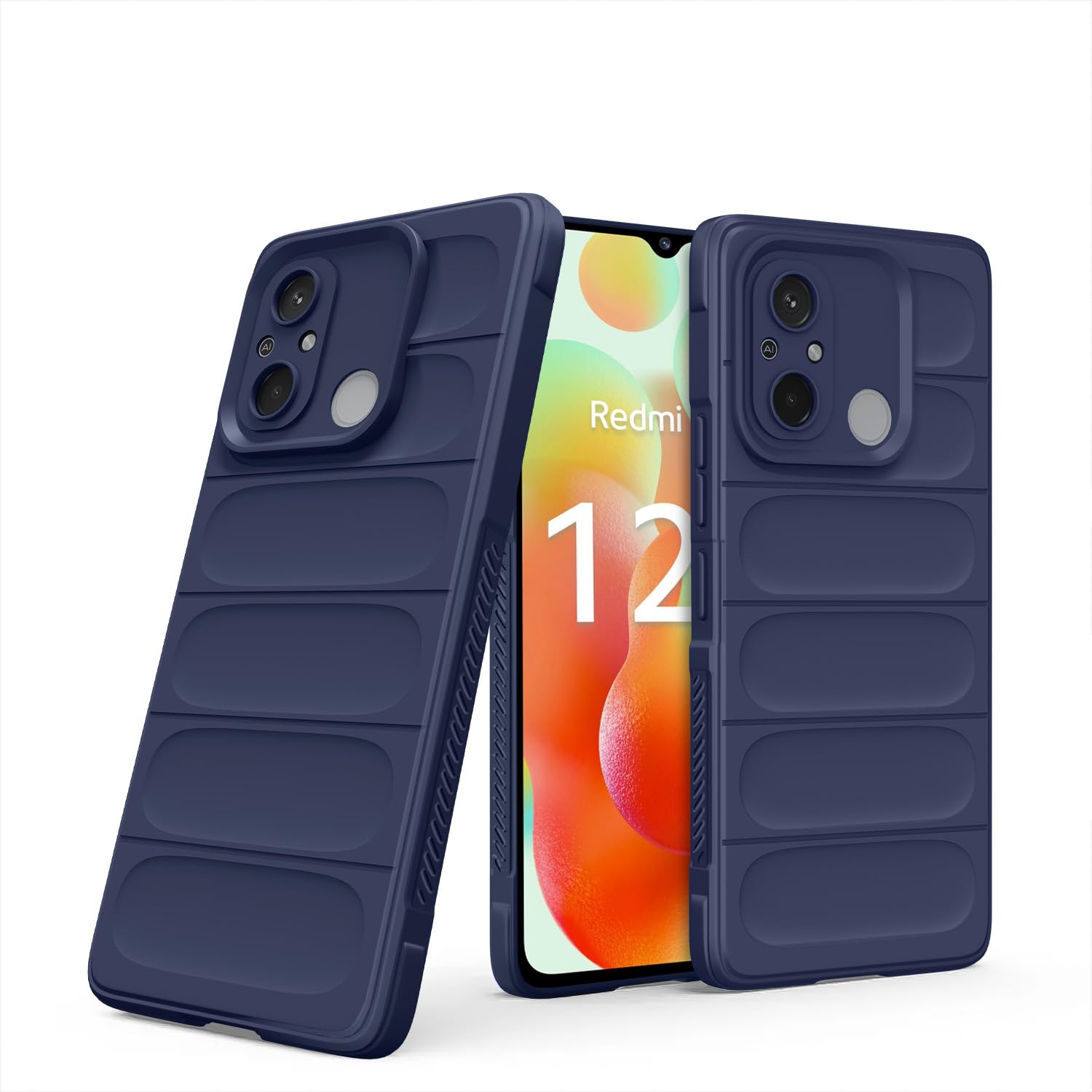 Pikkme blue phone cover for Redmi 12C/Poco C55