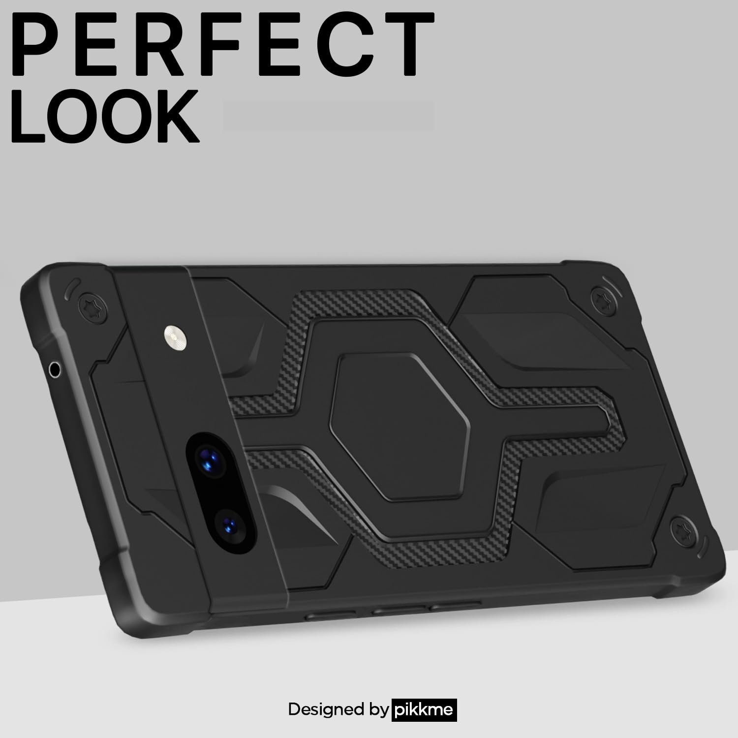 Black Hybrid back cover for Google Pixel 7A – Pikkme – photo 4