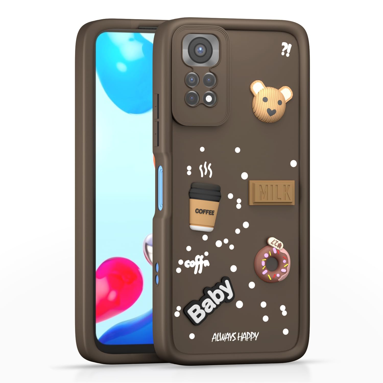 Brown mobile cover for Redmi Note 11/Note 11s – Pikkme