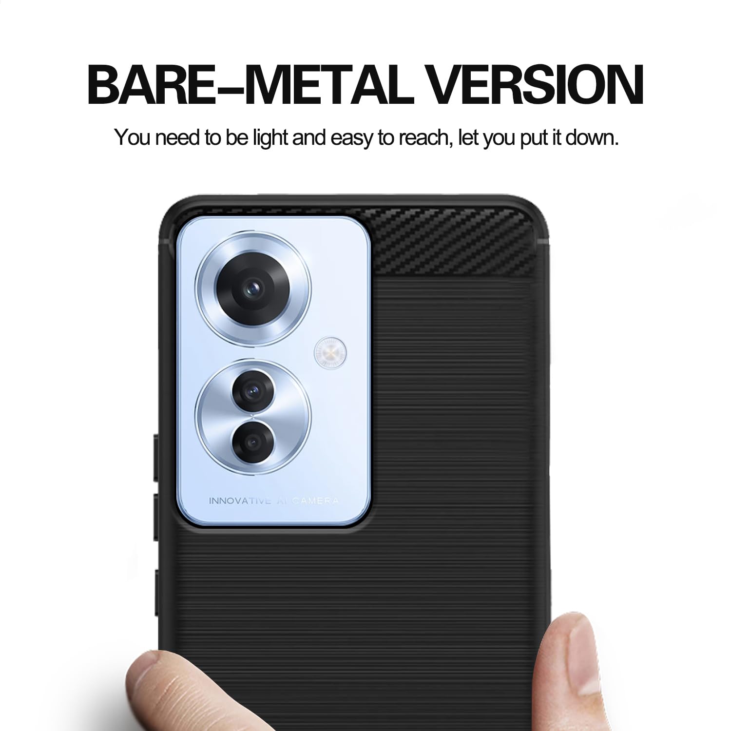 OPPO F25 Pro 5G mobile cover in black by Pikkme – photo 5