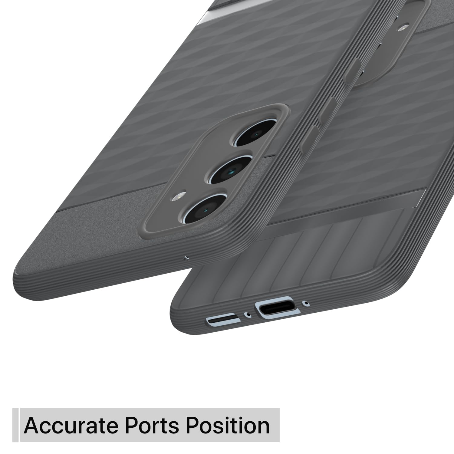 Pikkme Samsung Galaxy A35 5G Gencase Back Cover (Grey)