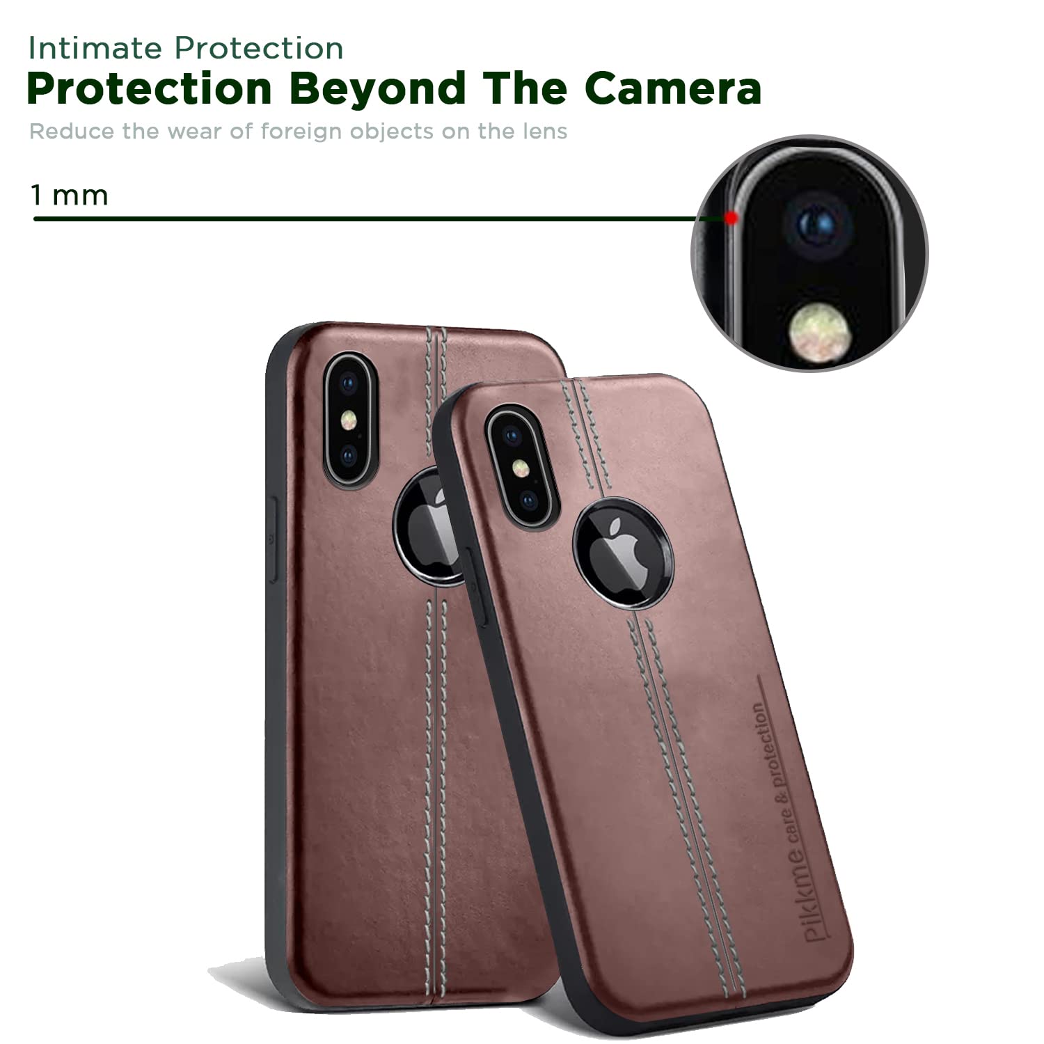 iPhone X phone cover in brown by Pikkme – photo 7