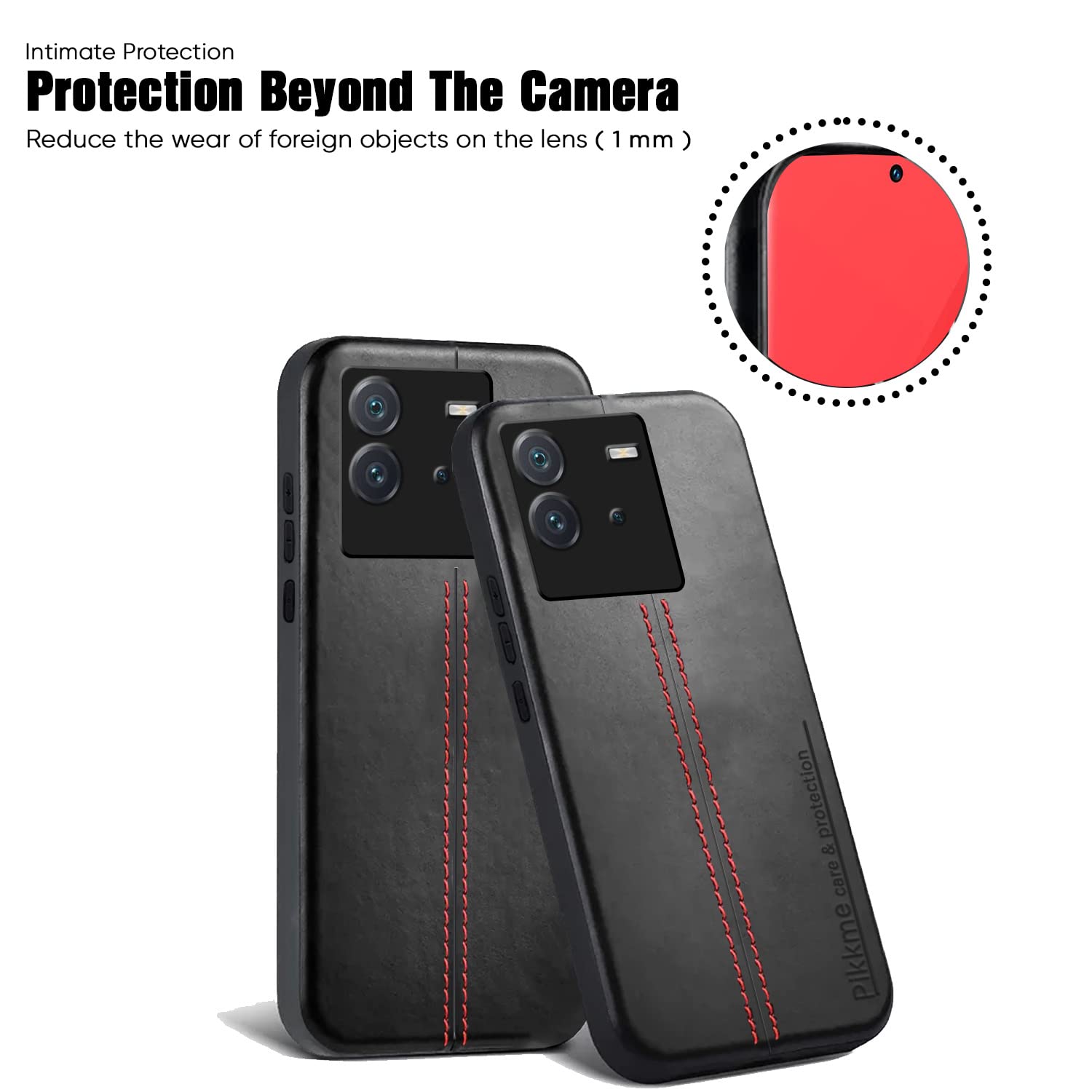 Black Leather phone cover for iQOO Neo 6 5G – Pikkme – photo 5