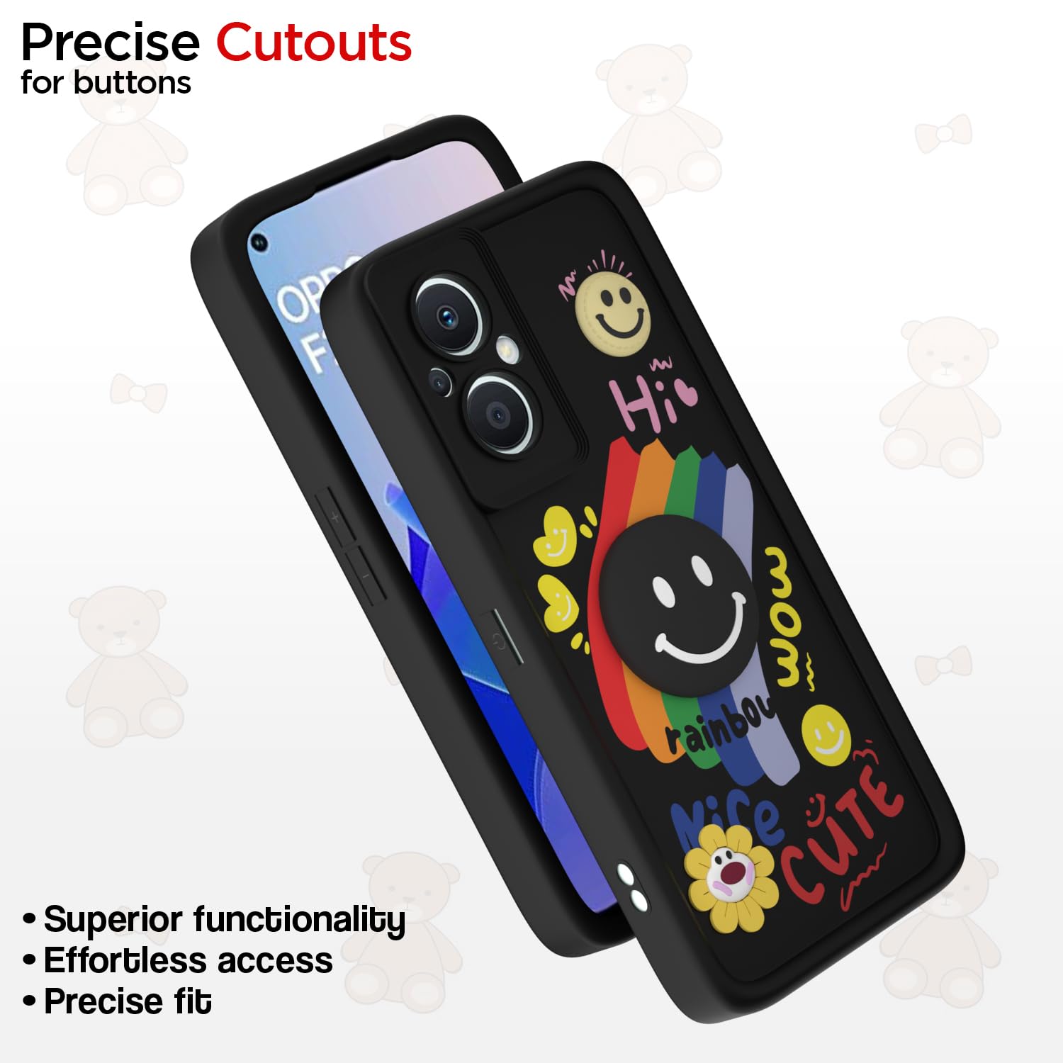 Black Soft Silicone mobile cover for Oppo F21 Pro/F21s Pro 5G – Pikkme – photo 6