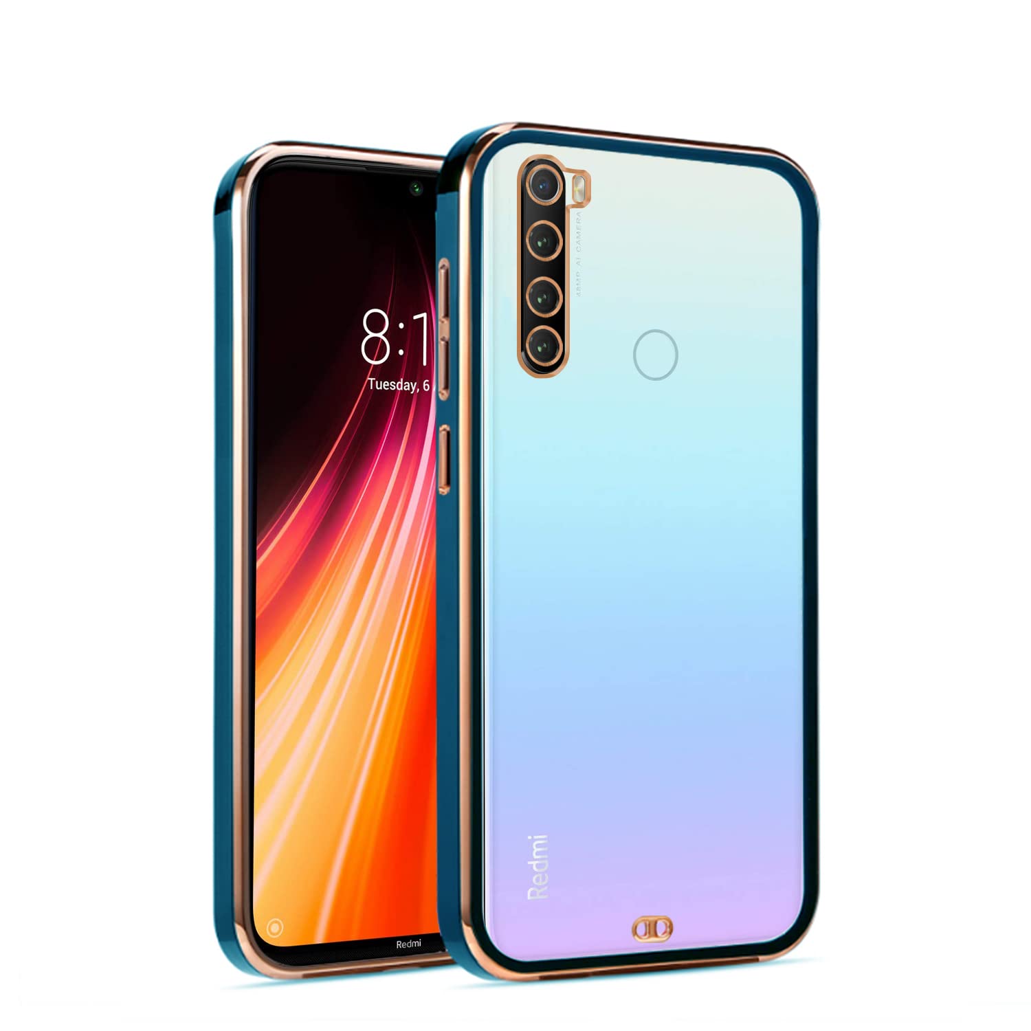 Blue mobile back cover for Redmi Note 8 – Pikkme