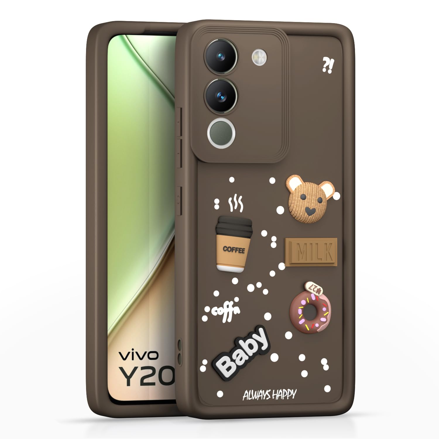 Pikkme Vivo Y200 5G brown mobile back cover