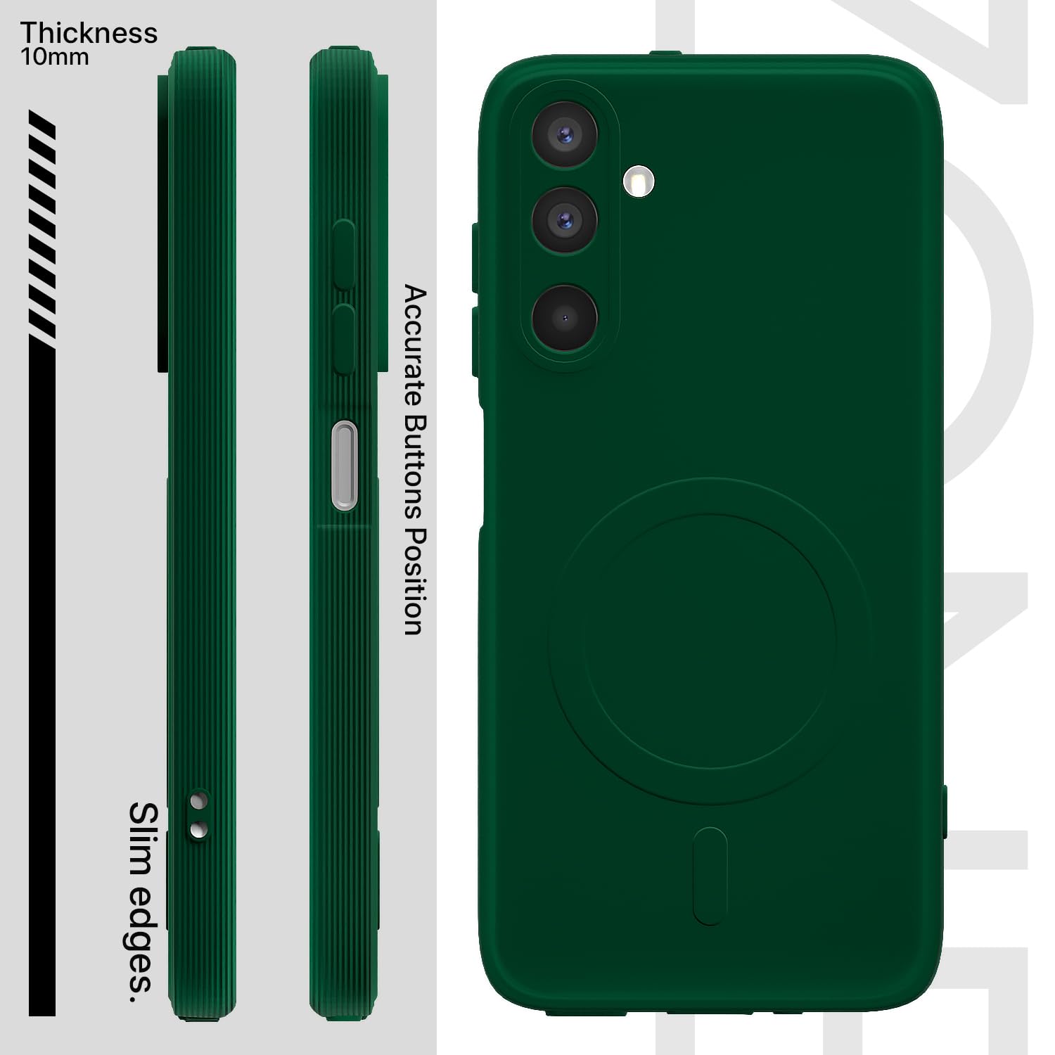 Pikkme green MagSafe mobile cover for Samsung M17/A17/F17 5G – photo 3