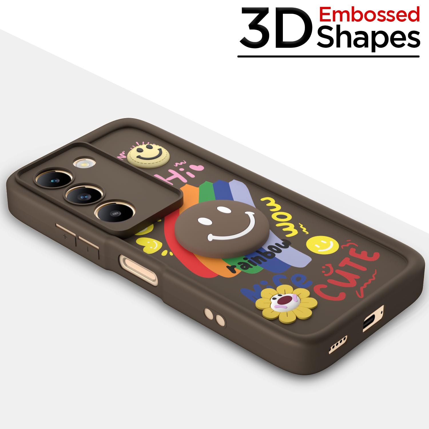 Pikkme brown mobile back cover for Vivo Y200e/T3 5G – photo 3