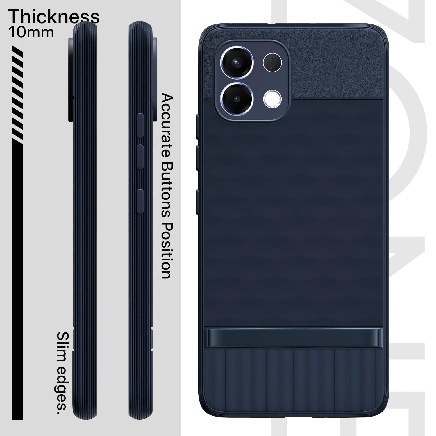 Pikkme Oppo K13 5G Shockproof Soft Flexible Gencase Back cover (Blue)