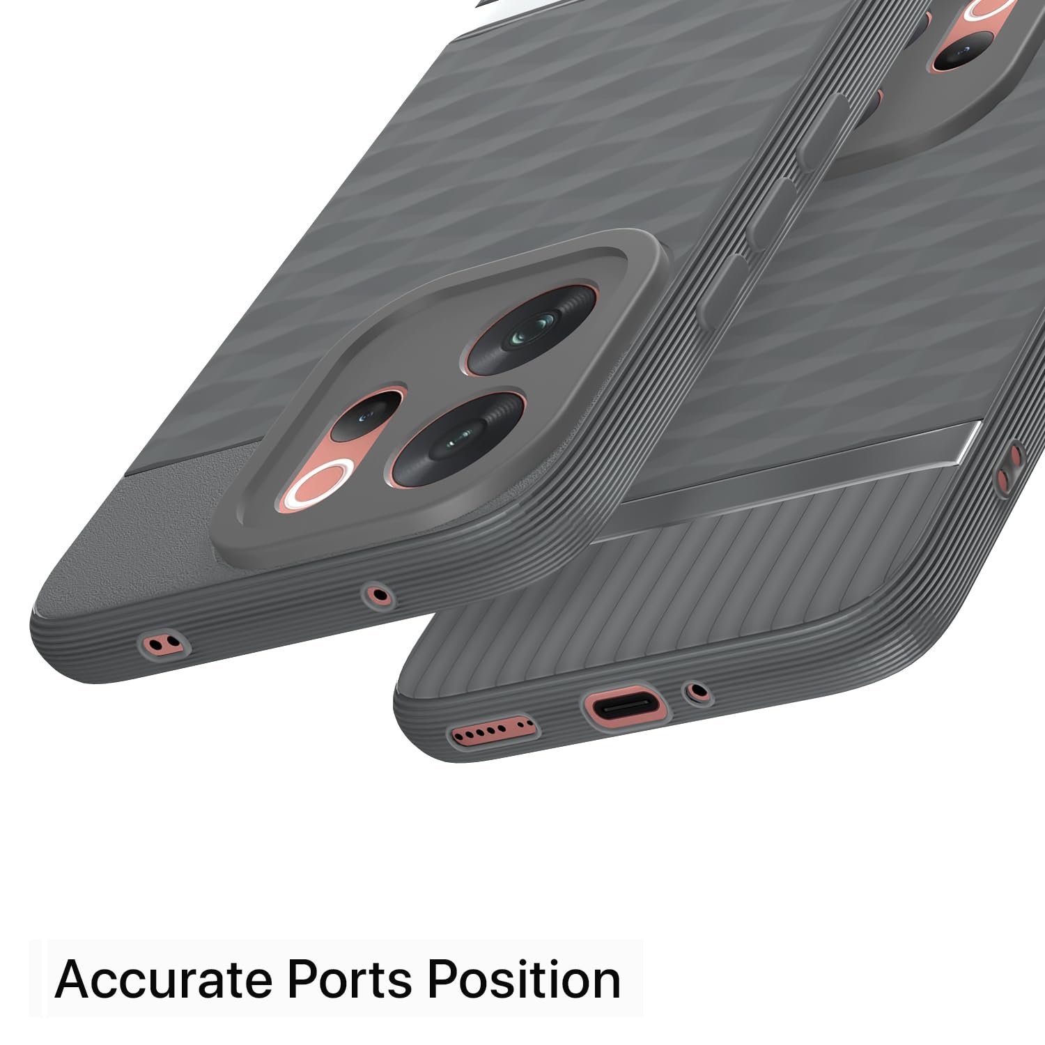 Pikkme grey Silicone back cover for Vivo V70 5G – photo 4