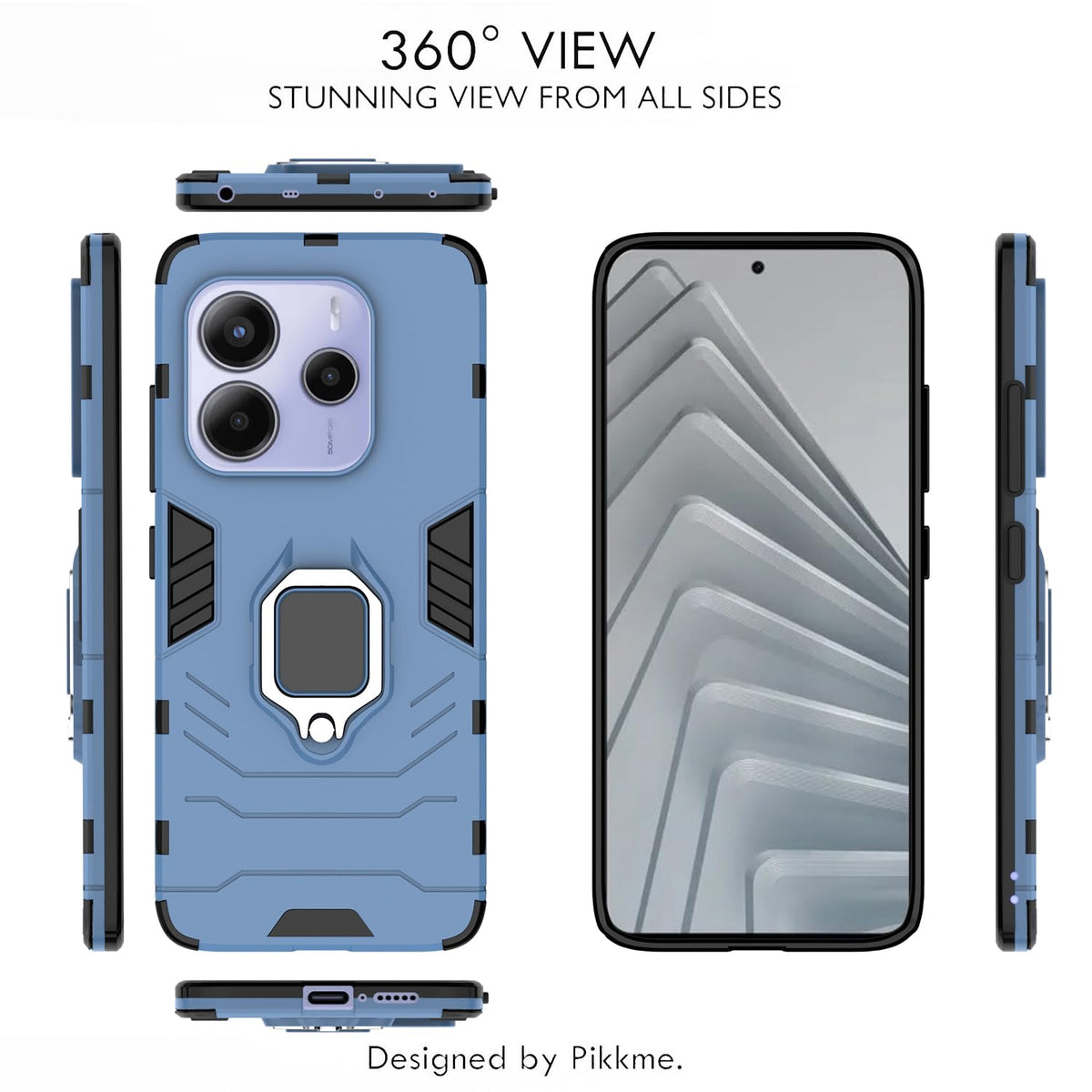 Pikkme blue mobile cover for Redmi Note 14 5G – photo 3