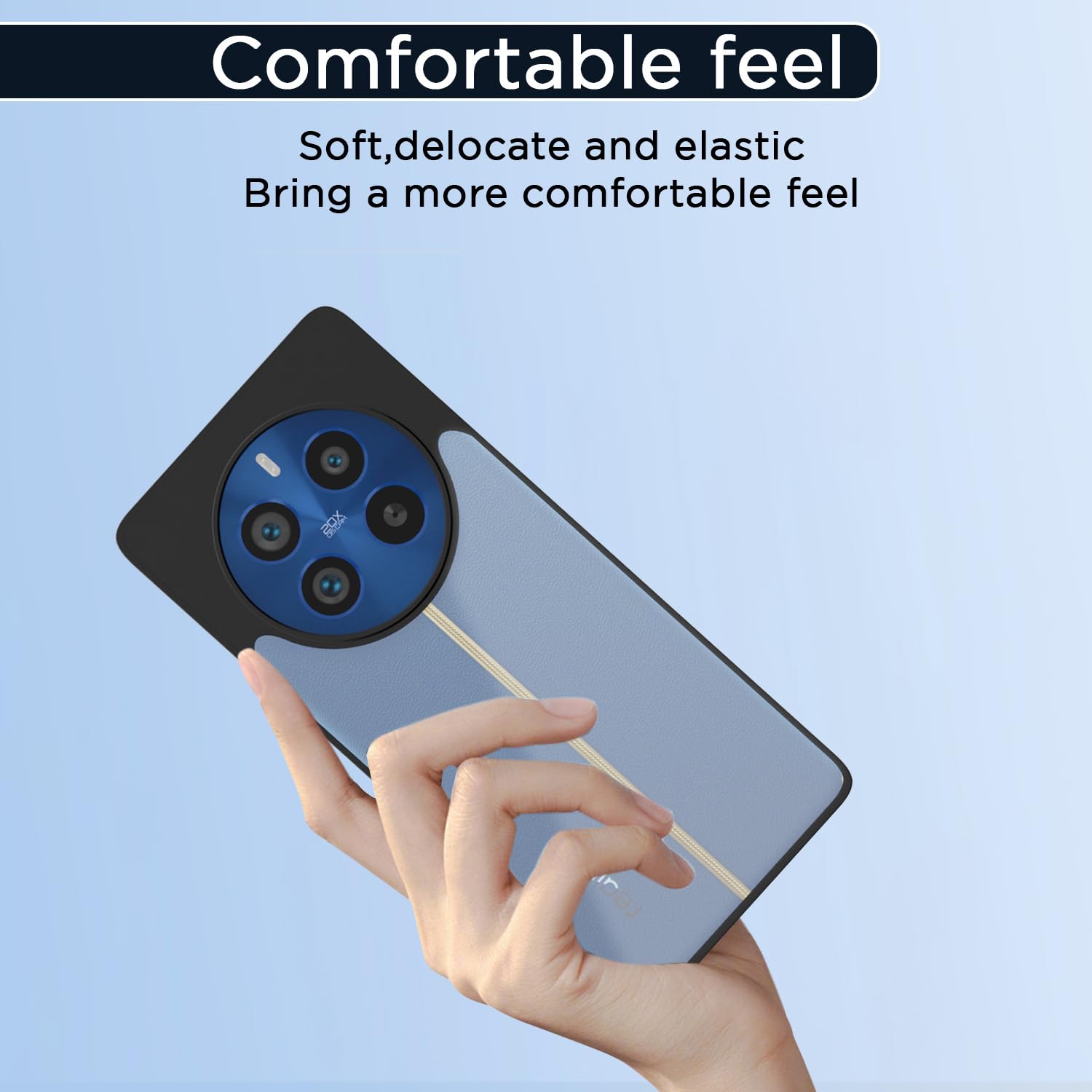 Pikkme Realme 12 Pro 5G Eagle 2 Shockproof Transparent Sleek Hybrid Armor Back Cover (Black)
