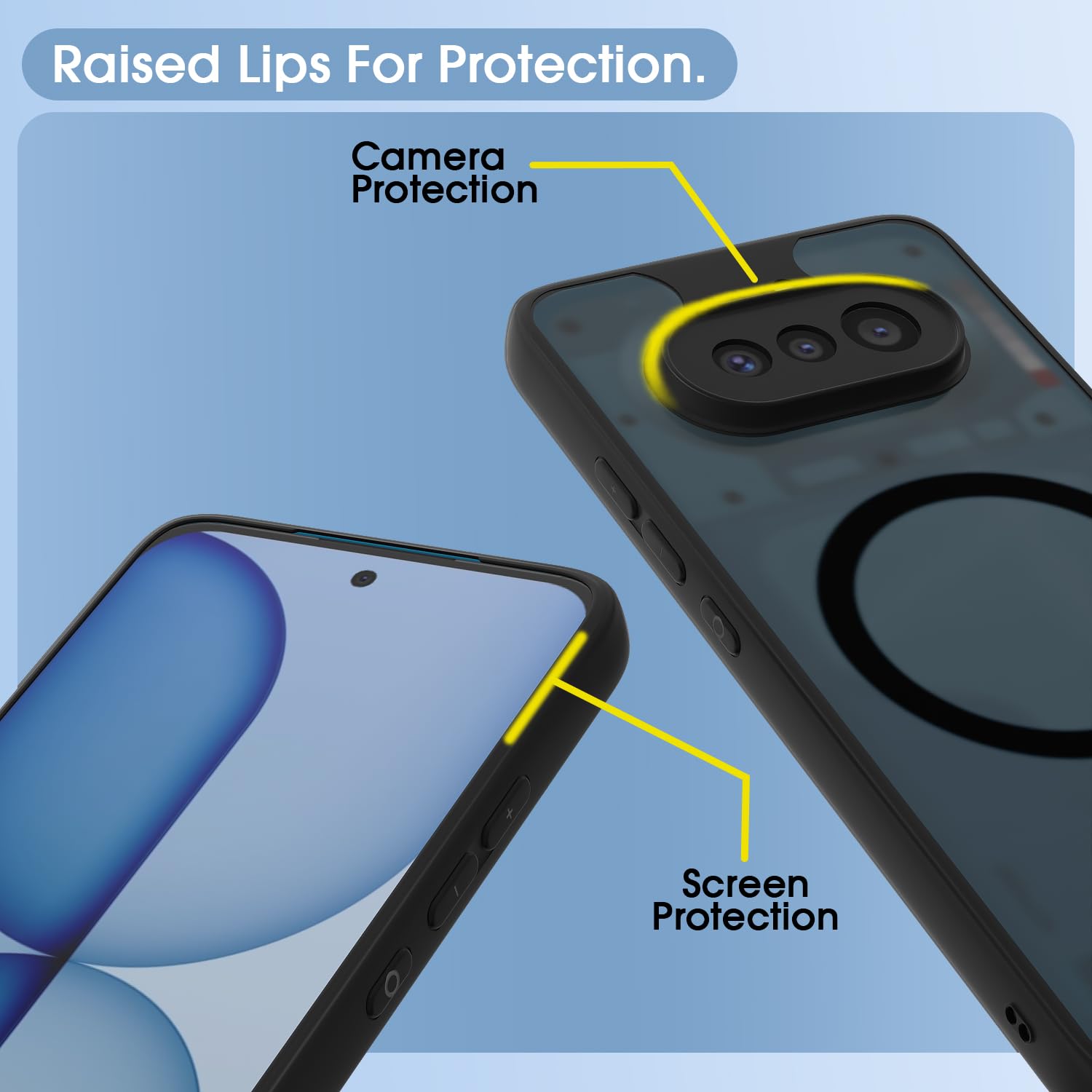 Nothing Phone 4a 5G mobile cover in black smoke mag-safe by Pikkme – photo 4