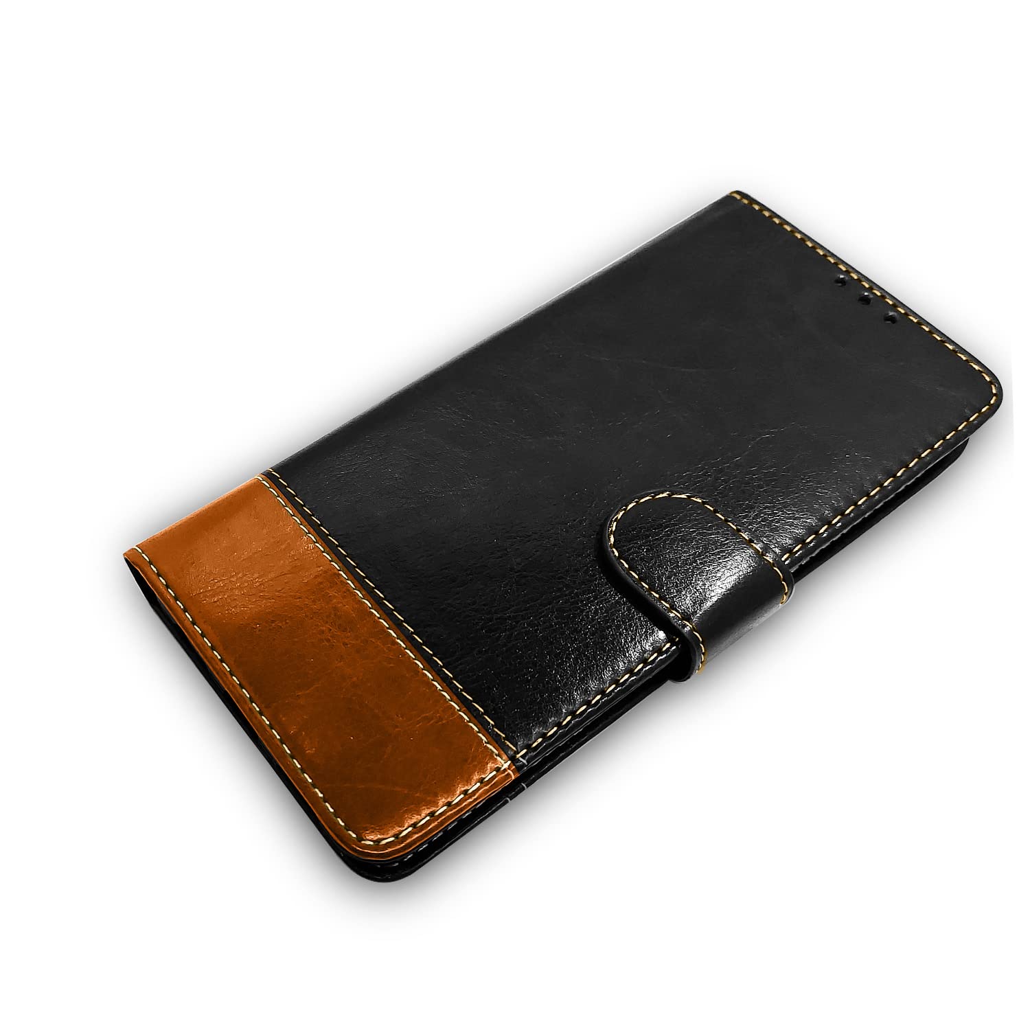 Pikkme black & brown Magnetic mobile flip cover for Moto G51 5G – photo 3